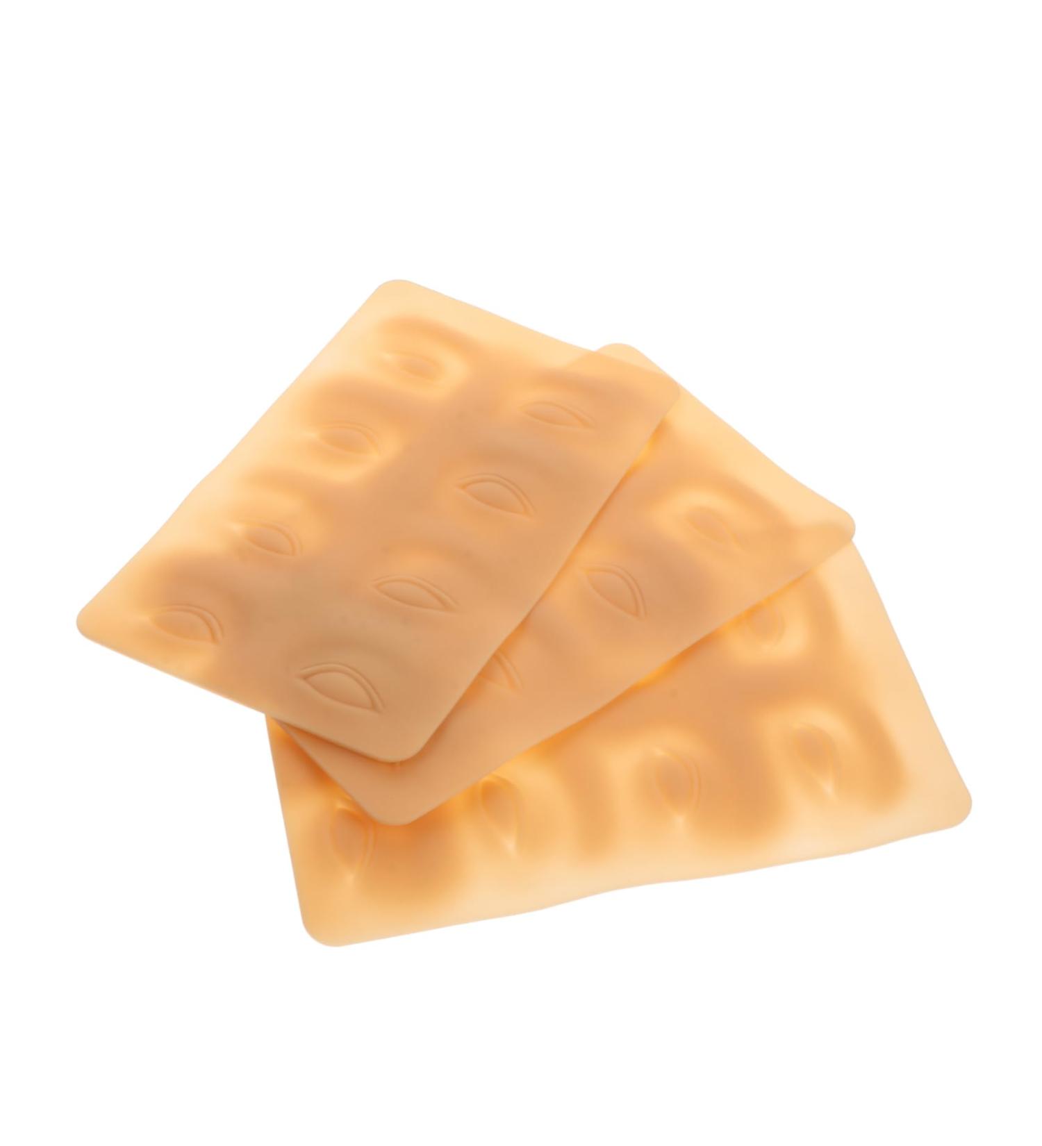 Beatifufu Brow Practice Skin 3pcs Silicone Professional Eyebrow Makeup Permanent Brow Practice Beginner Supplies Fake - Buy Online on GoSupps.com