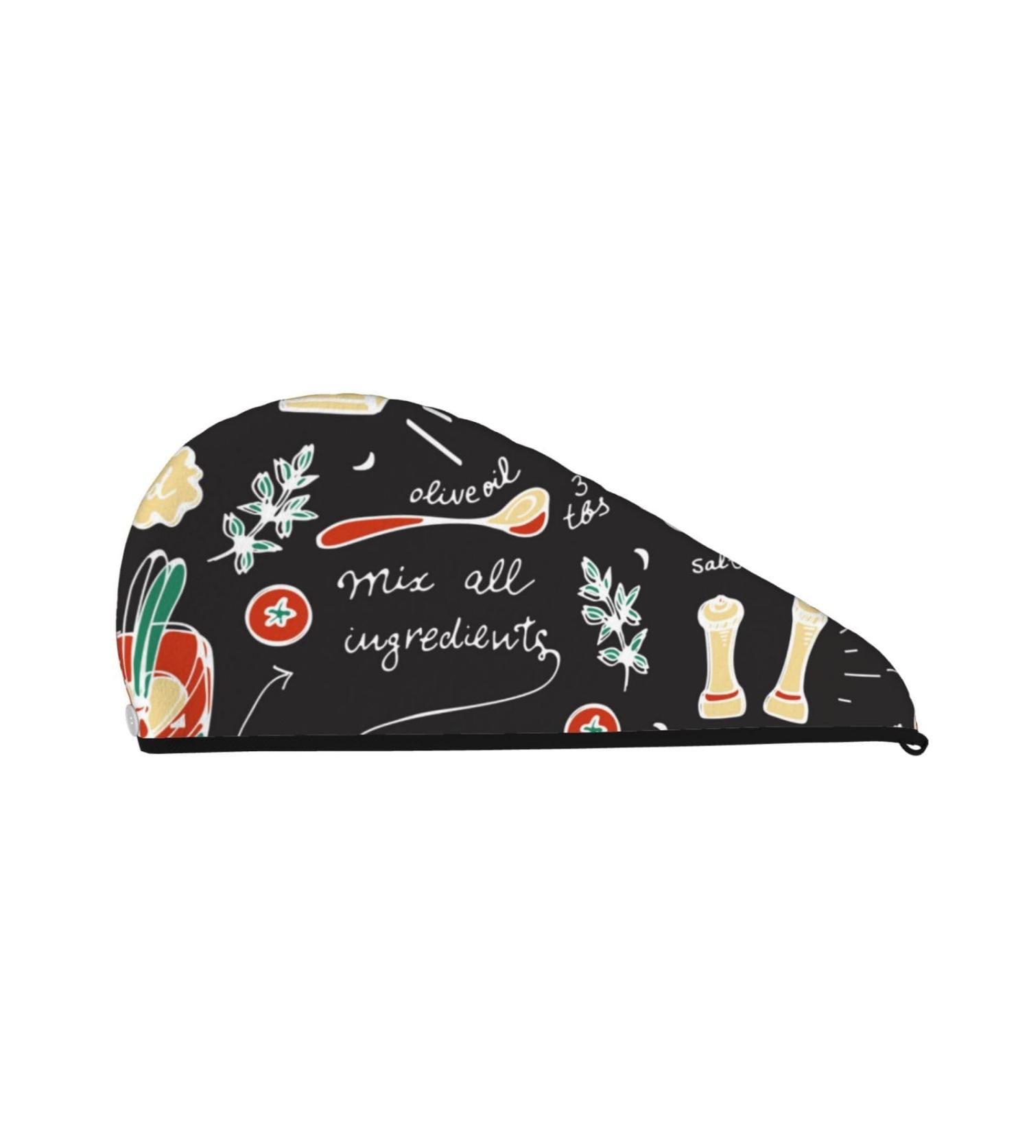 Microfiber Hair Drying Cap - Quick Drying Towel Wrap for Curly Long & Thick Hair - Soft Absorbent Hair Towel with Button - Buy Online on GoSupps.com