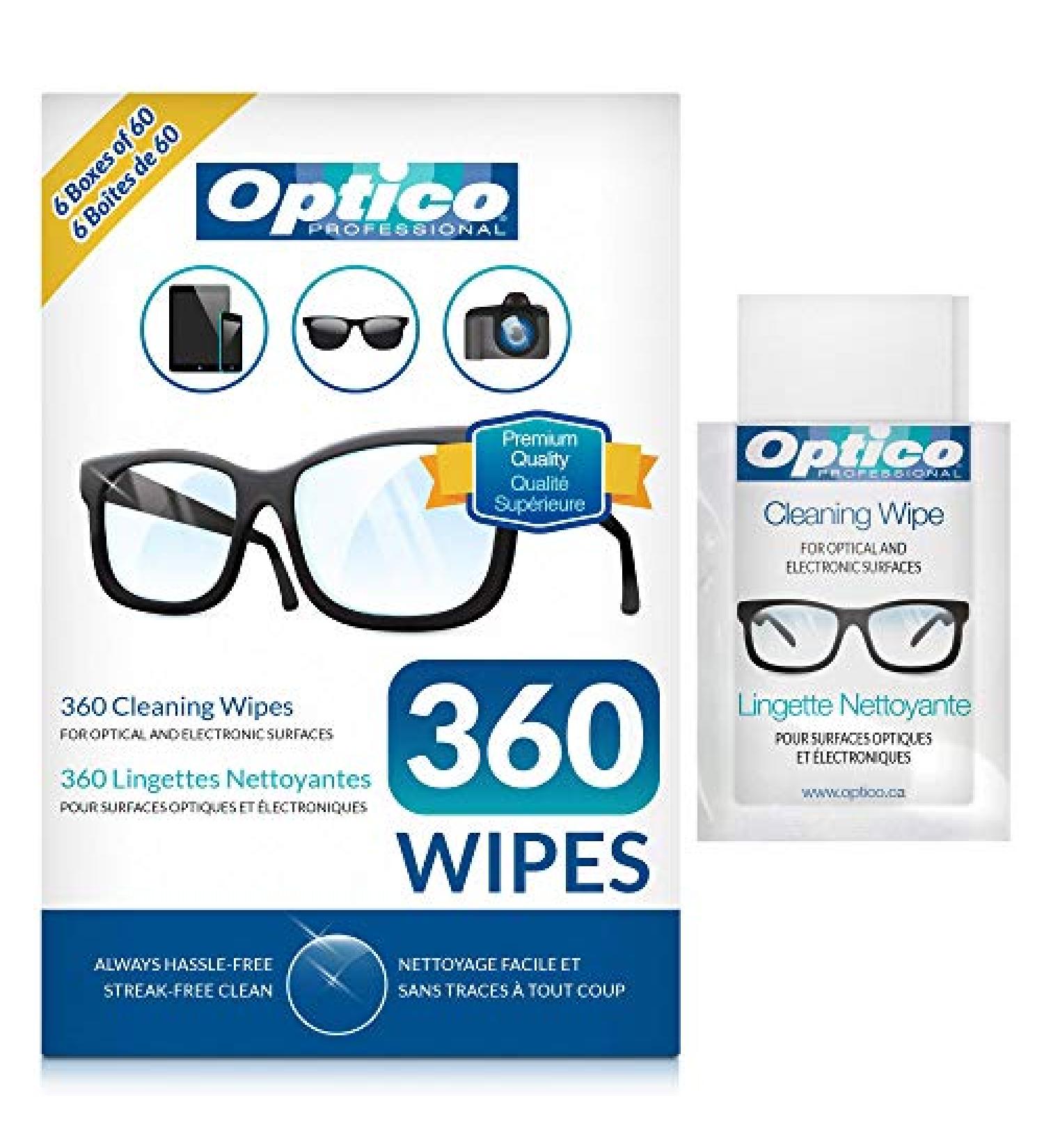 Pre-Moistened Cleaning Cloths - Premium Lens Wipes for Eyeglasses Screens & Cameras | No Spray Needed | 360 Pack - Buy Now - Buy Online on GoSupps.com