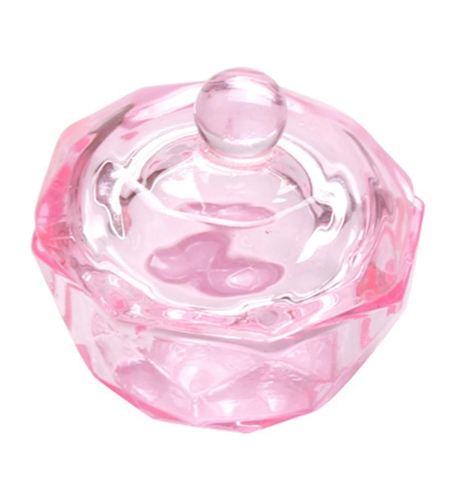 Octagonal Dappen Dish Cup Crystal Glass Glassware Tool for Nail Art Manicure Care Nail Powder Liquid Dish - Buy Online on GoSupps.com