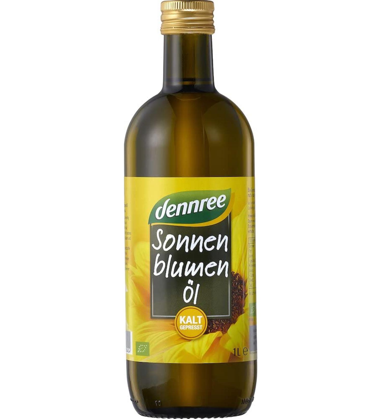 dennree dennree Cold Pressed Organic Virgin Sunflower Oil (1 x 1000ml)
