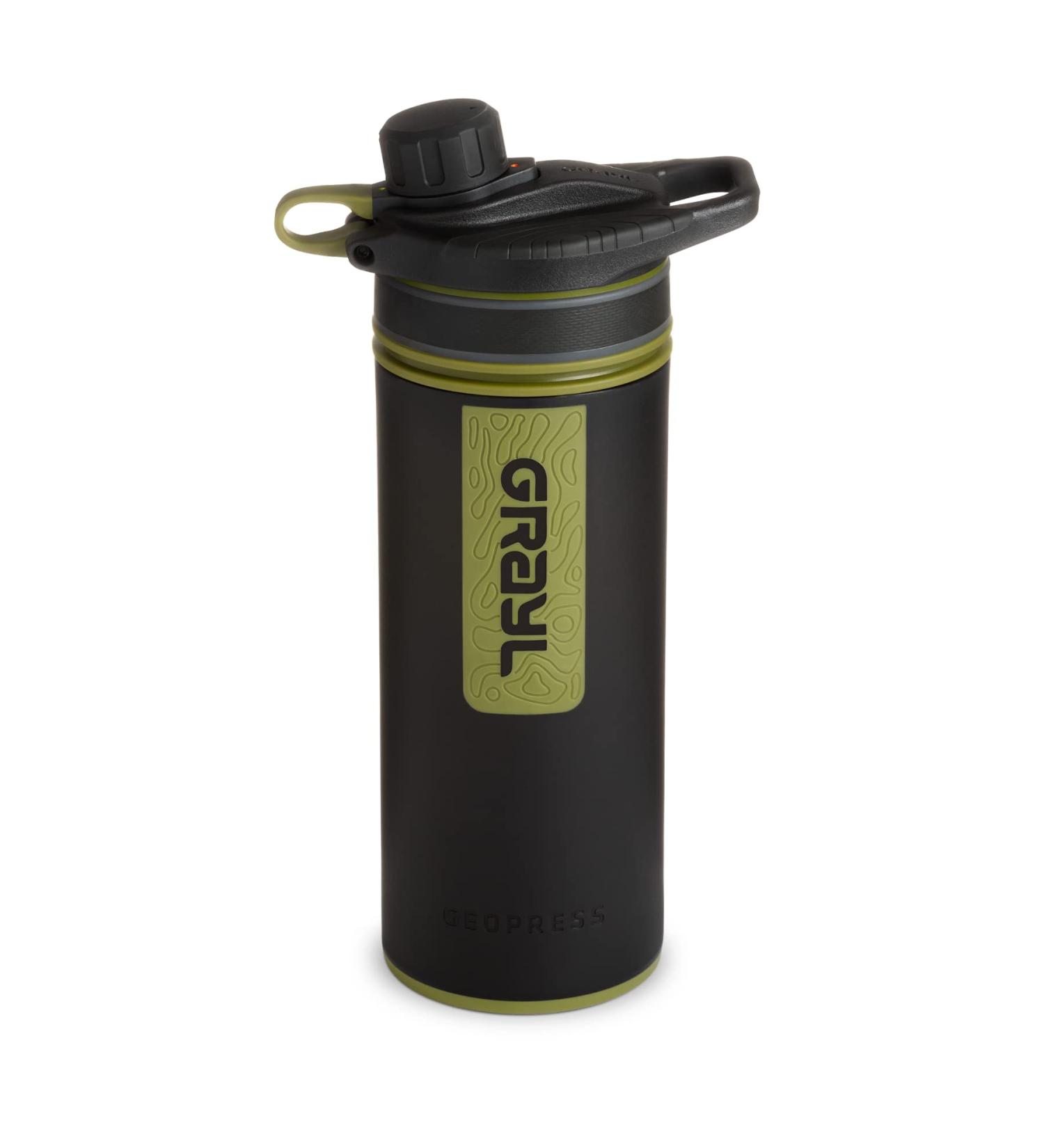 GRAYL GeoPress 24 oz Water Purifier Bottle - Filter for Hiking  Camping  Survival  Travel Camo Black - Buy Online on GoSupps.com