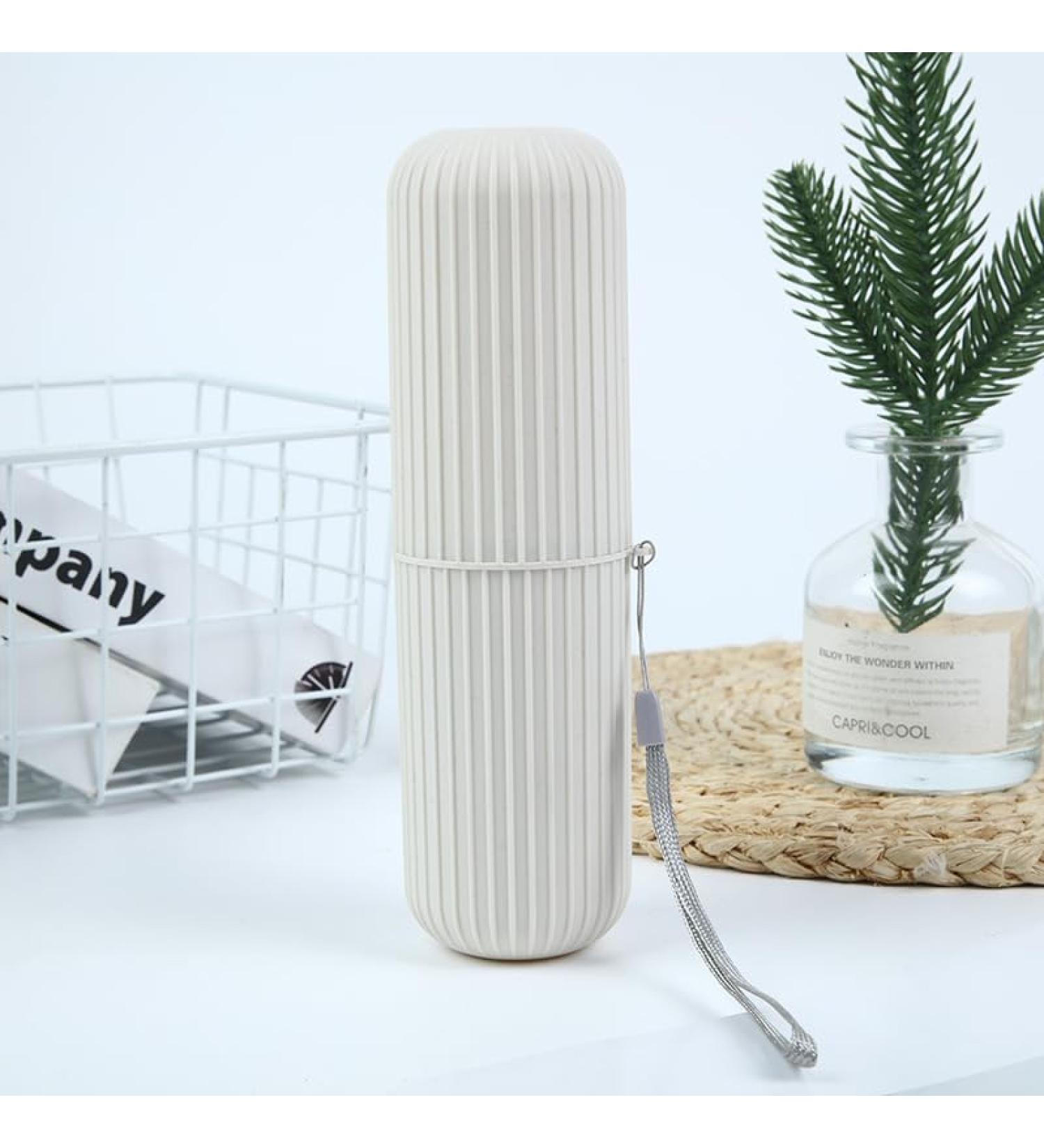Buy White Toothbrush Travel Case - Durable Lightweight & Portable | International Shipping Available - Buy Online on GoSupps.com