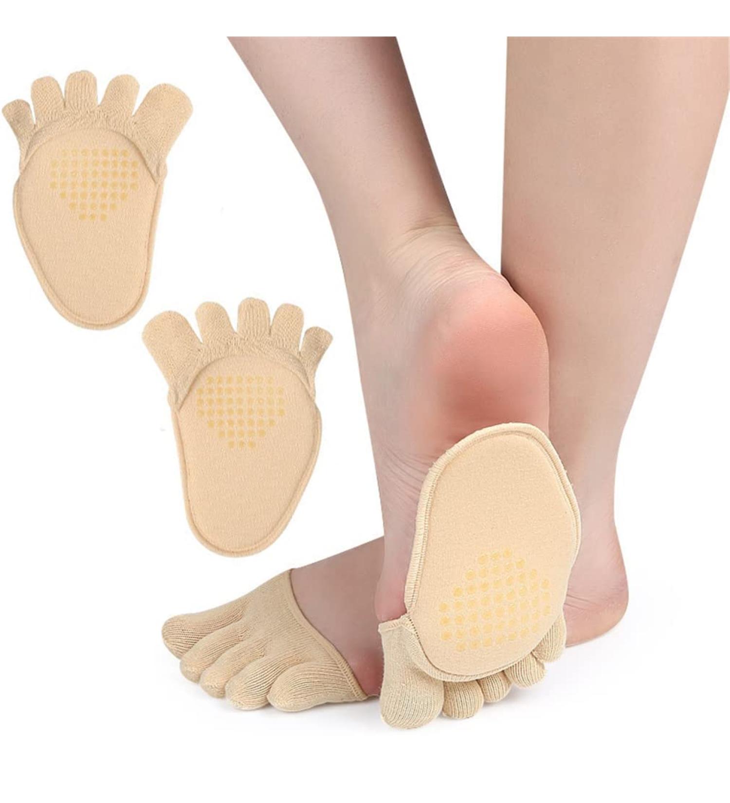 Buy Five Toes Half Socks - Anti-Slip Invisible Toe Separator Socks for Friction Relief | International Shipping - Buy Online on GoSupps.com