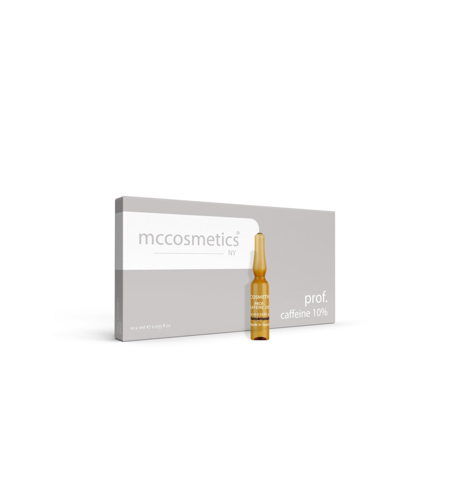 MCCosmetics NY Prof. Caffeine 10% Lipolytic & Firming Ampoules for Body Contouring 10 x 1 ml Made in Spain