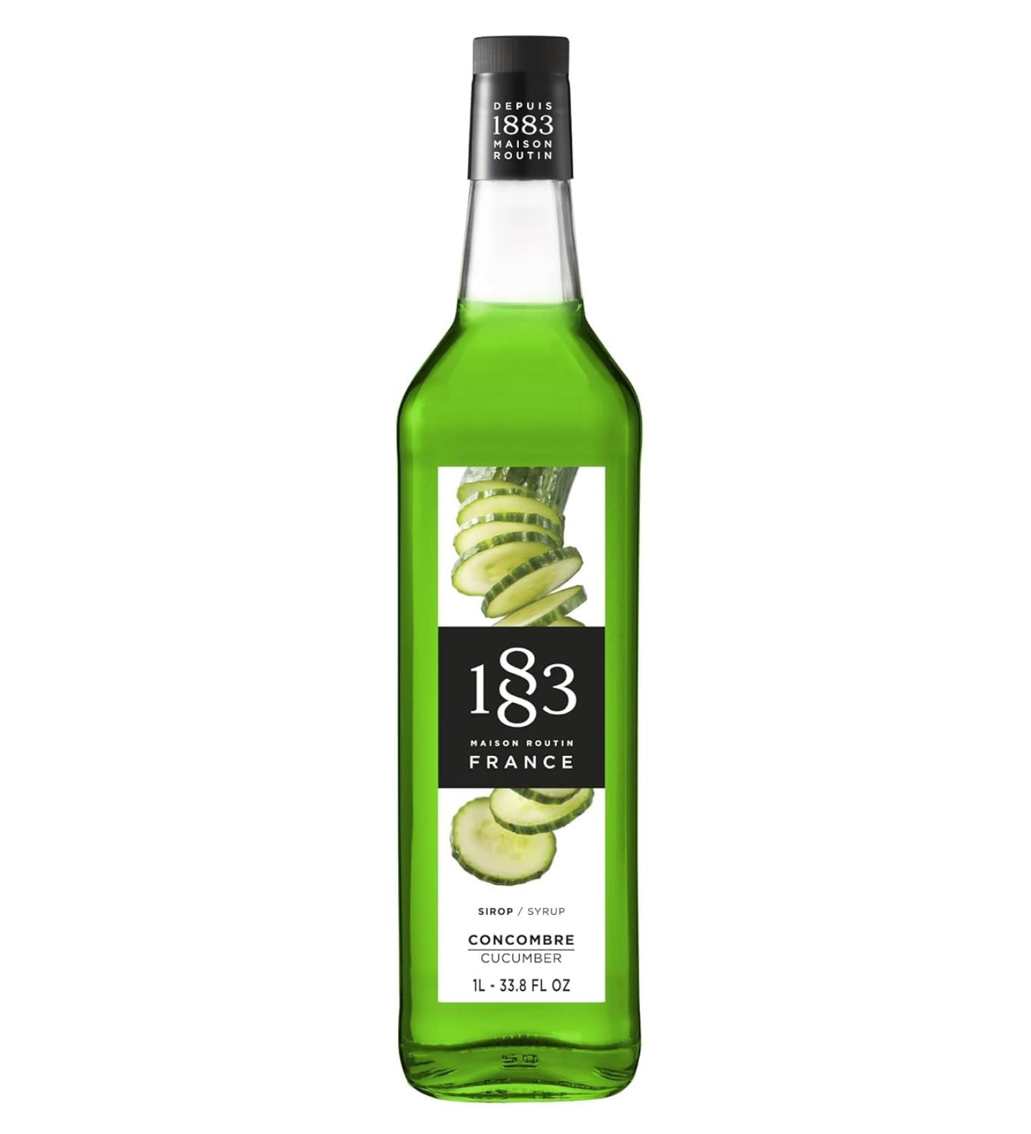 Maison Routin 1883 Cucumber Syrup Glass Bottle 1000 Milliliter Cucumber 1 l (Pack of 1) - Buy Online on GoSupps.com