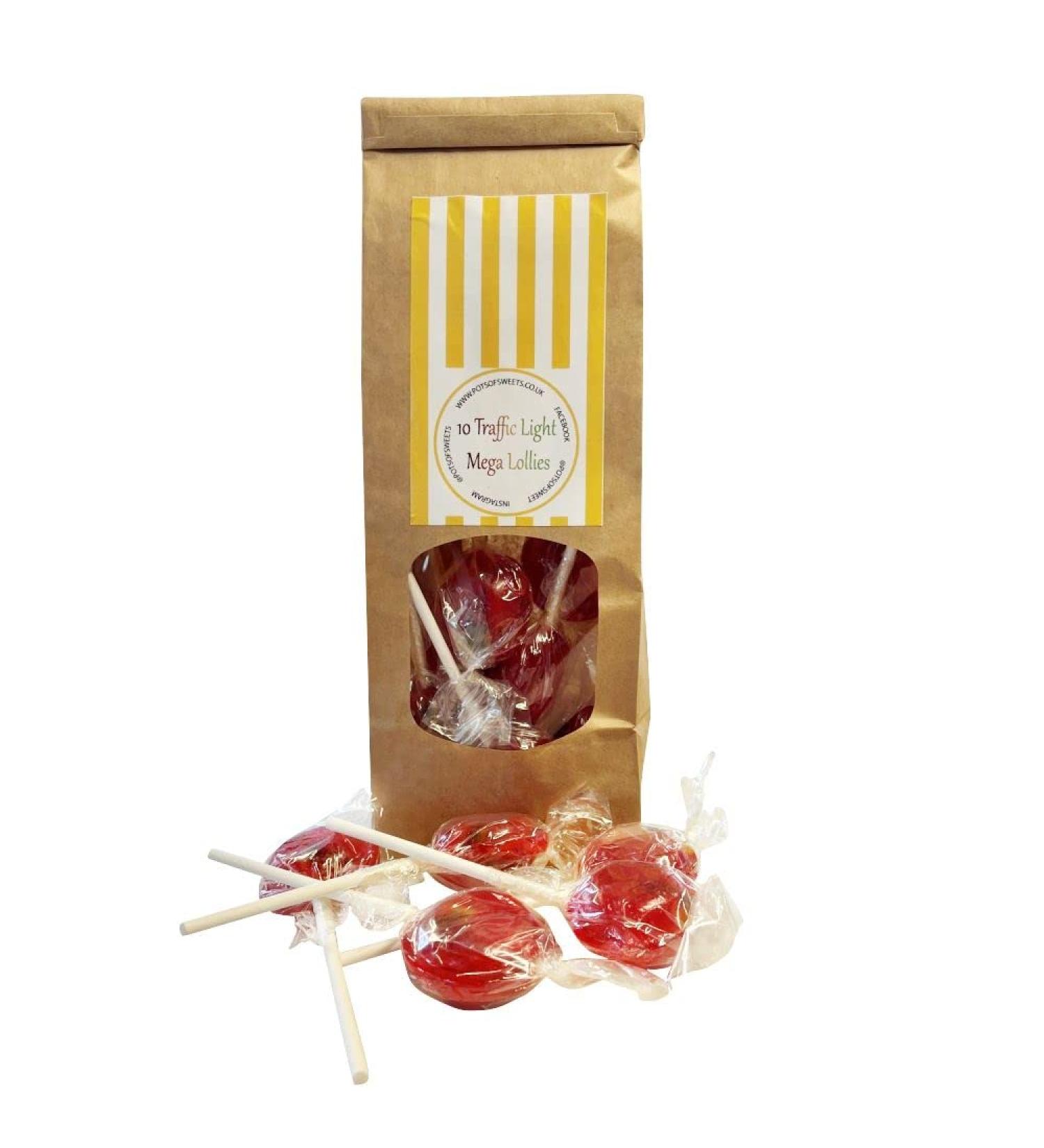 10 Individually Wrapped Traffic Light Mega Lollies - Shop Now! - Buy Online on GoSupps.com