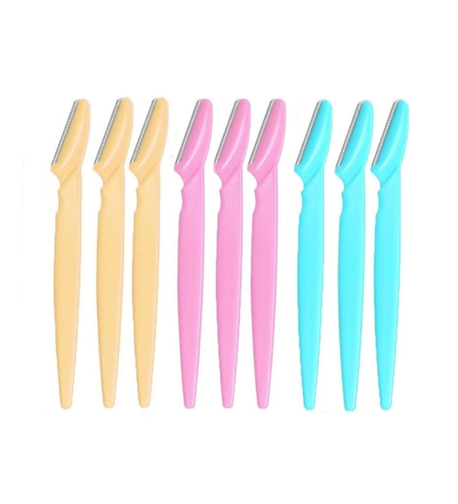9 Pieces Eyebrow Razor & Facial Hair Remover | Premium Eyebrow Trimmer for Women & Men - International Shipping - Buy Online on GoSupps.com