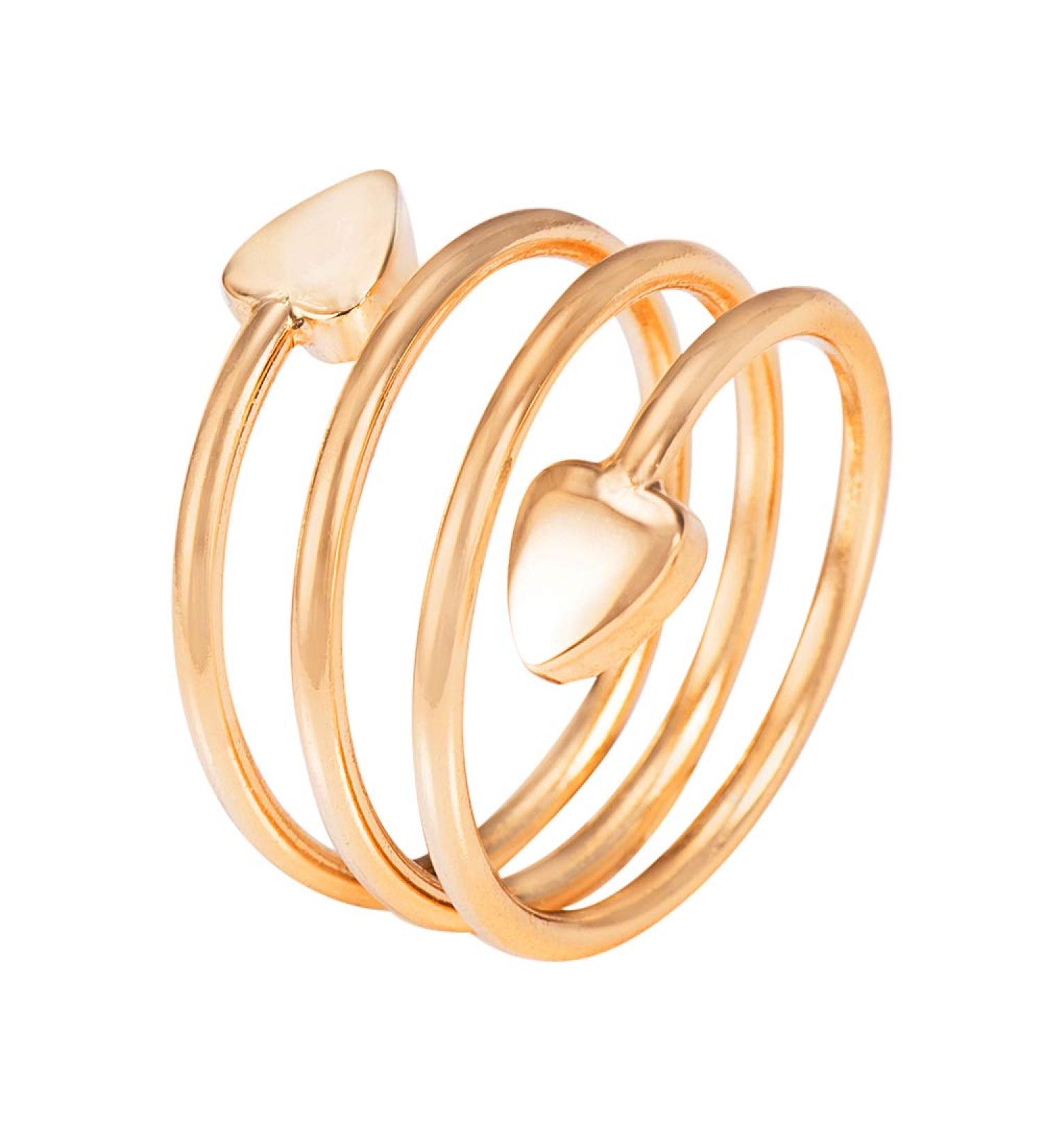 Magnetic field women's copper ring pure copper heart shaped women's ring Golden - Buy Online on GoSupps.com