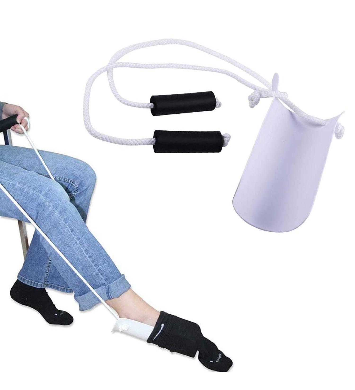 Adjustable Sock Aid Tool with Foam Handles - Easy OnOff for Elderly, Disabled, Pregnant, Diabetics - 35.4 Helper Slider - Buy Online on GoSupps.com