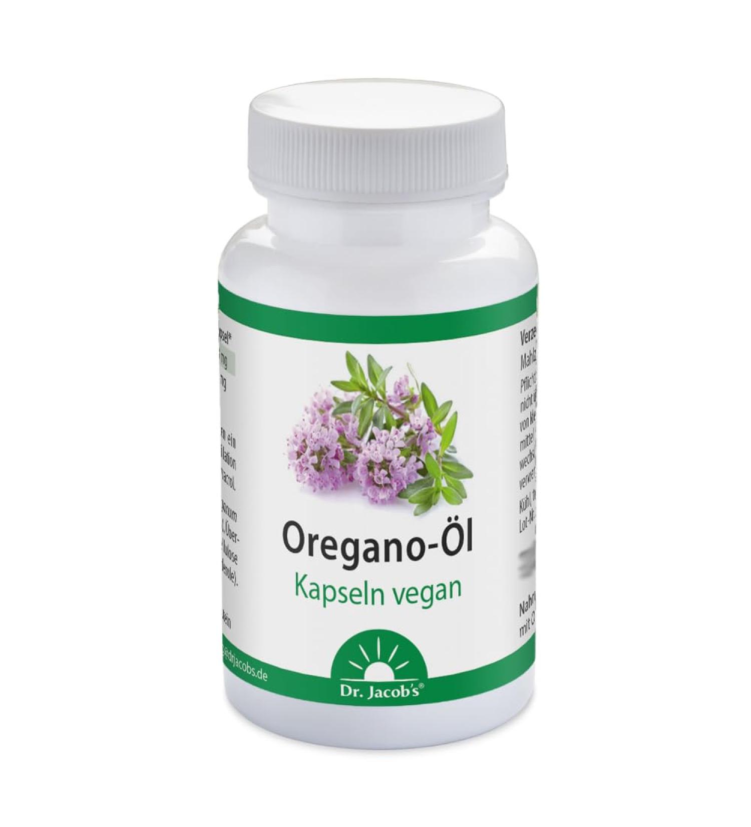 Vegan Oregano Oil Capsules - 70% Carvacrol 3.5% Thymol - Easy to Swallow 60 Servings No Additives - 30g - Buy Online on GoSupps.com