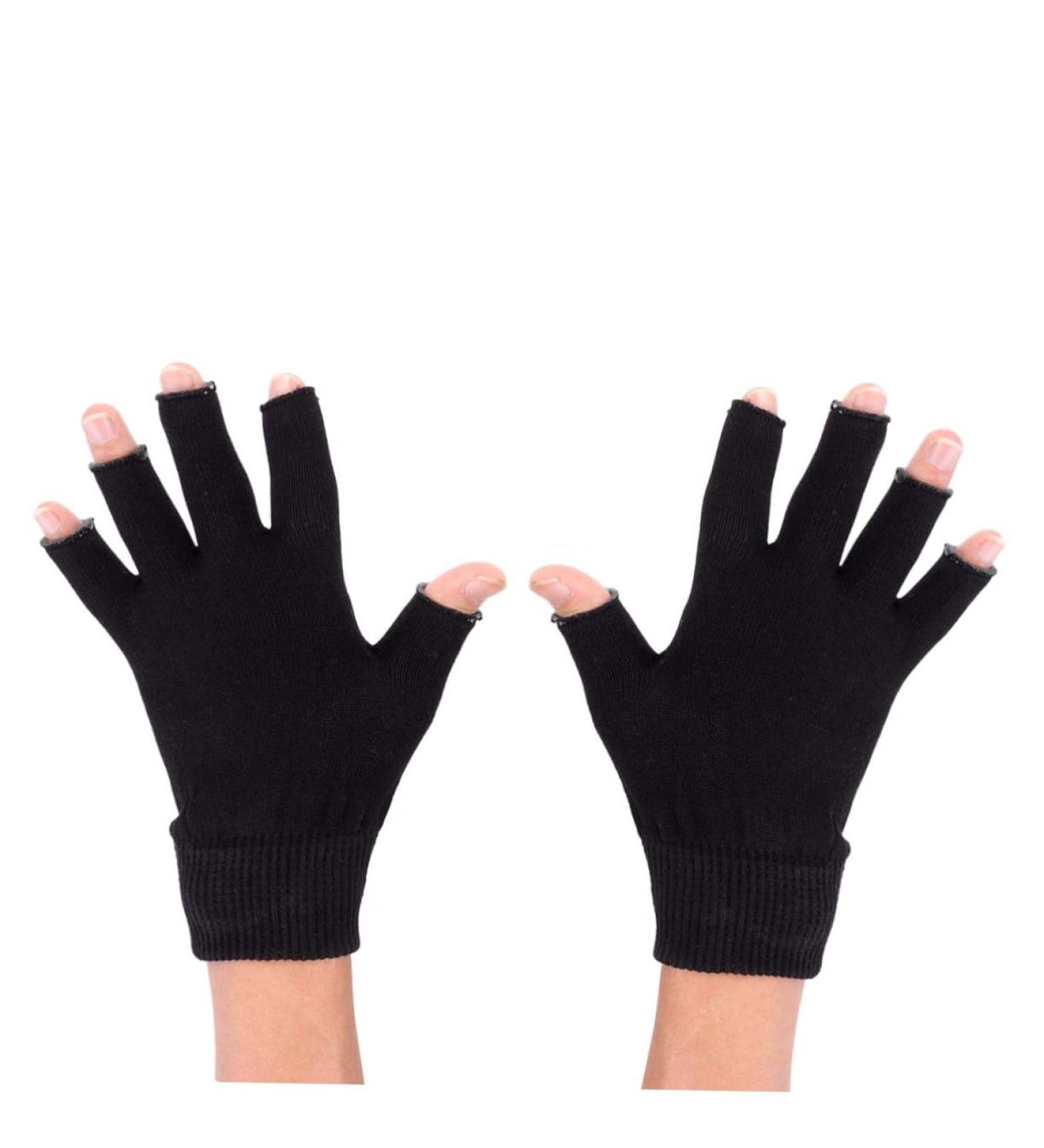 minkissy 1 Pair Spa Gloves Black Fingerless Gloves Moisturizing Gloves Moisturizing Hand Gloves Black Gel Mositurizing Fingerless Glove Gel Gloves Mositurizing Glove Simple Apparel - Buy Online on GoSupps.com