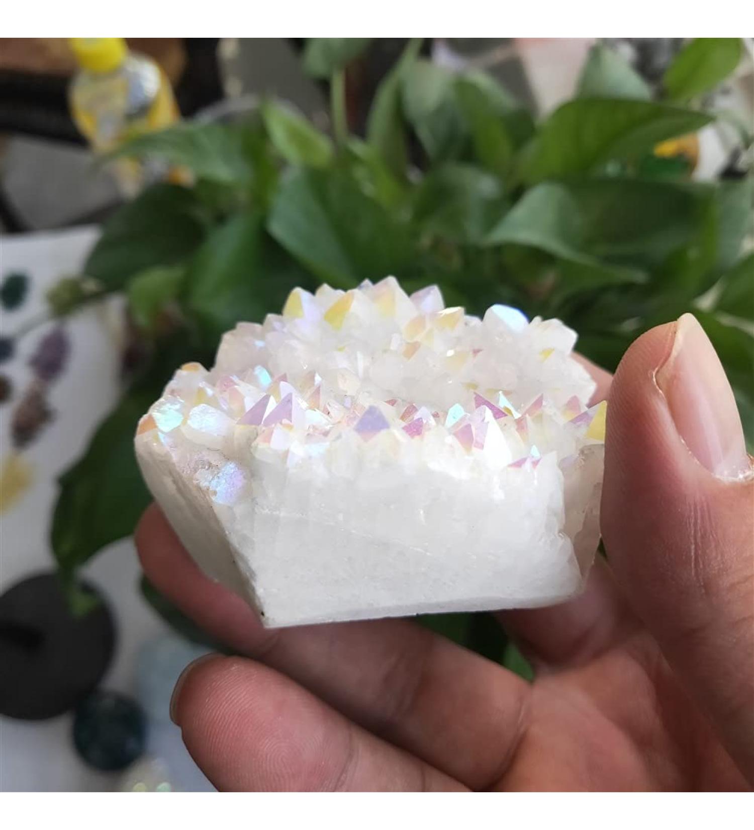 Crystal 150g Natural Agate vug Crystal Cluster Home Decor feng Shui Stones and Crystals Cluster Stone - Buy Online on GoSupps.com