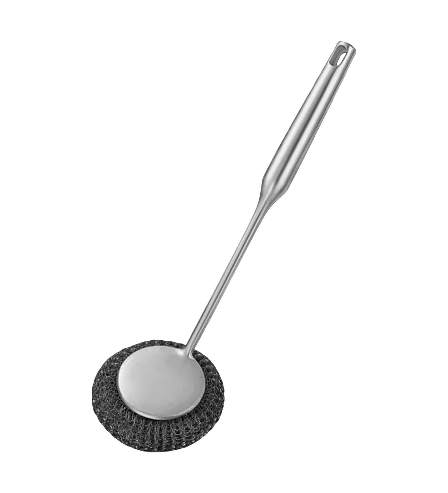 Shakven Steel Wire Ball Brush | Dishwashing Pot Scrubber Brush - Suspension Storage Design Dishwashing Brush for Cleaning Stoves Bottles Sinks Cookware Pots - Buy Online on GoSupps.com
