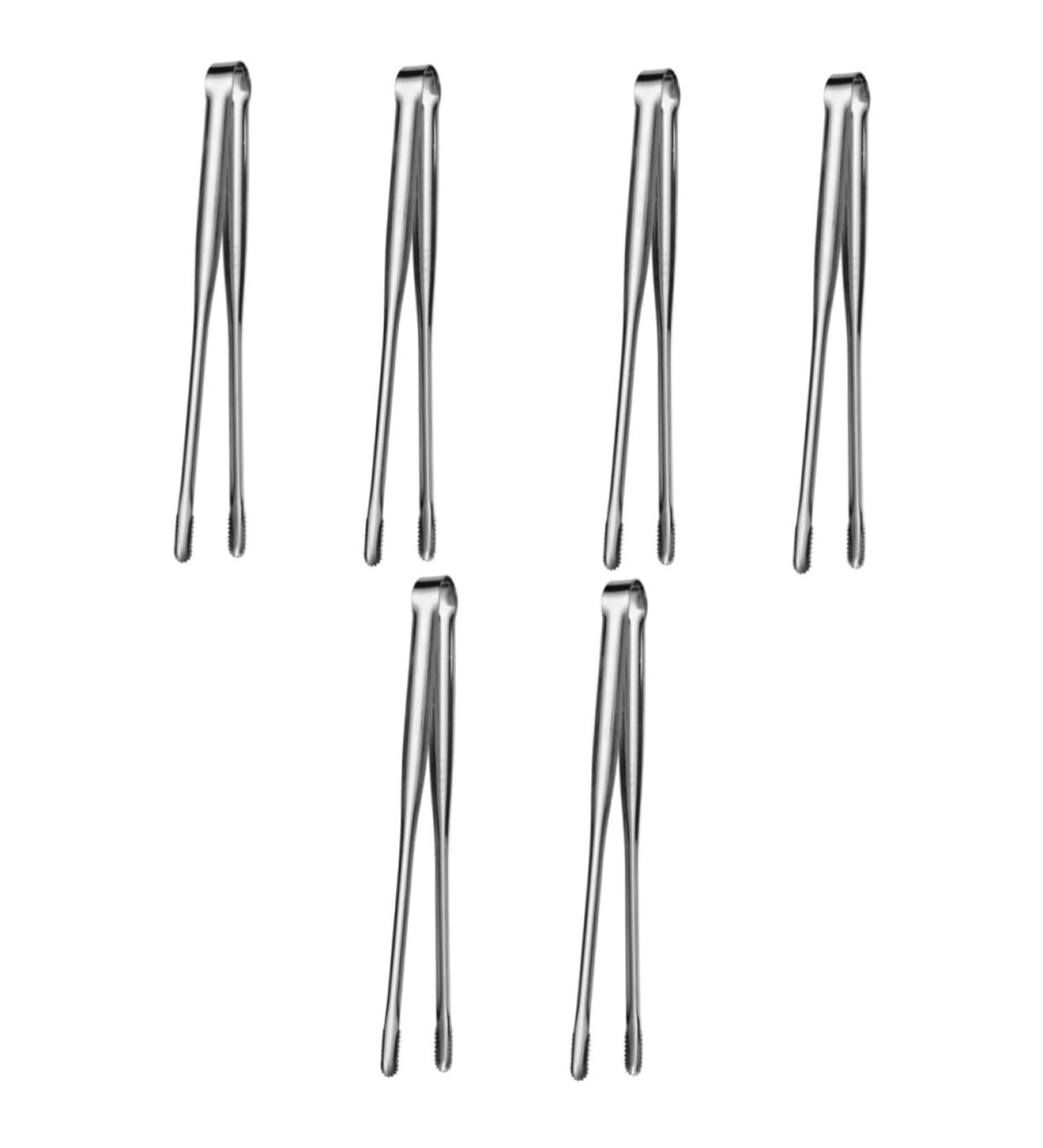 Alipis 6 Pcs Barbecue Tongs Tweezers Japanese Candy Outdoor Cookware Sugar Kitchen Clamp Pliers Portable 19X2X2CMx3pcs Silverx3pcs - Buy Online on GoSupps.com