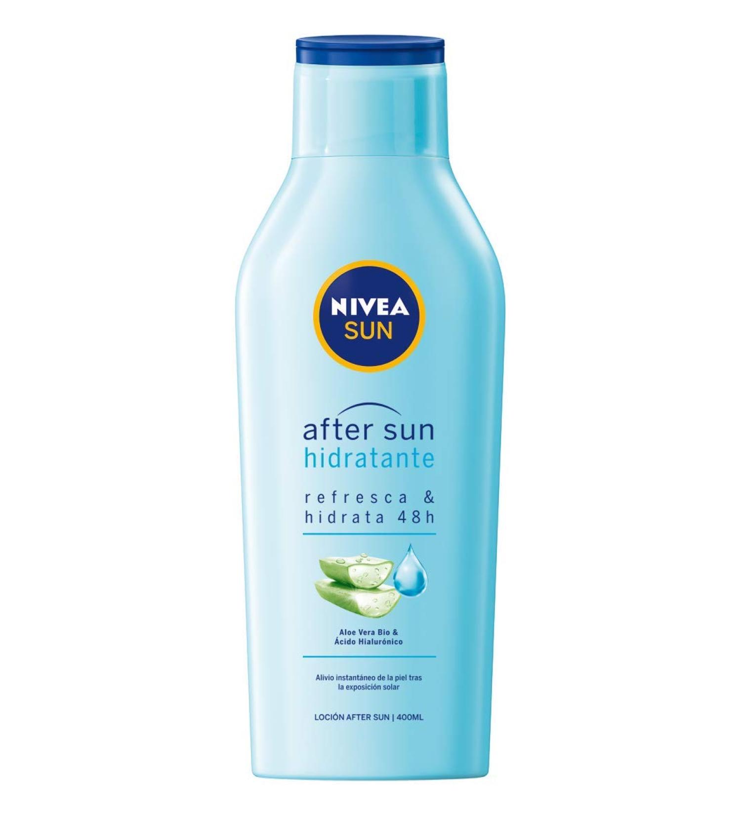  NIVEA SUN NIVEA SUN After Sun Moisturizing and Soothing Lotion for Skin Care After Sun Exposure Aloe Vera Sun Care 200ml - Buy Online on GoSupps.com