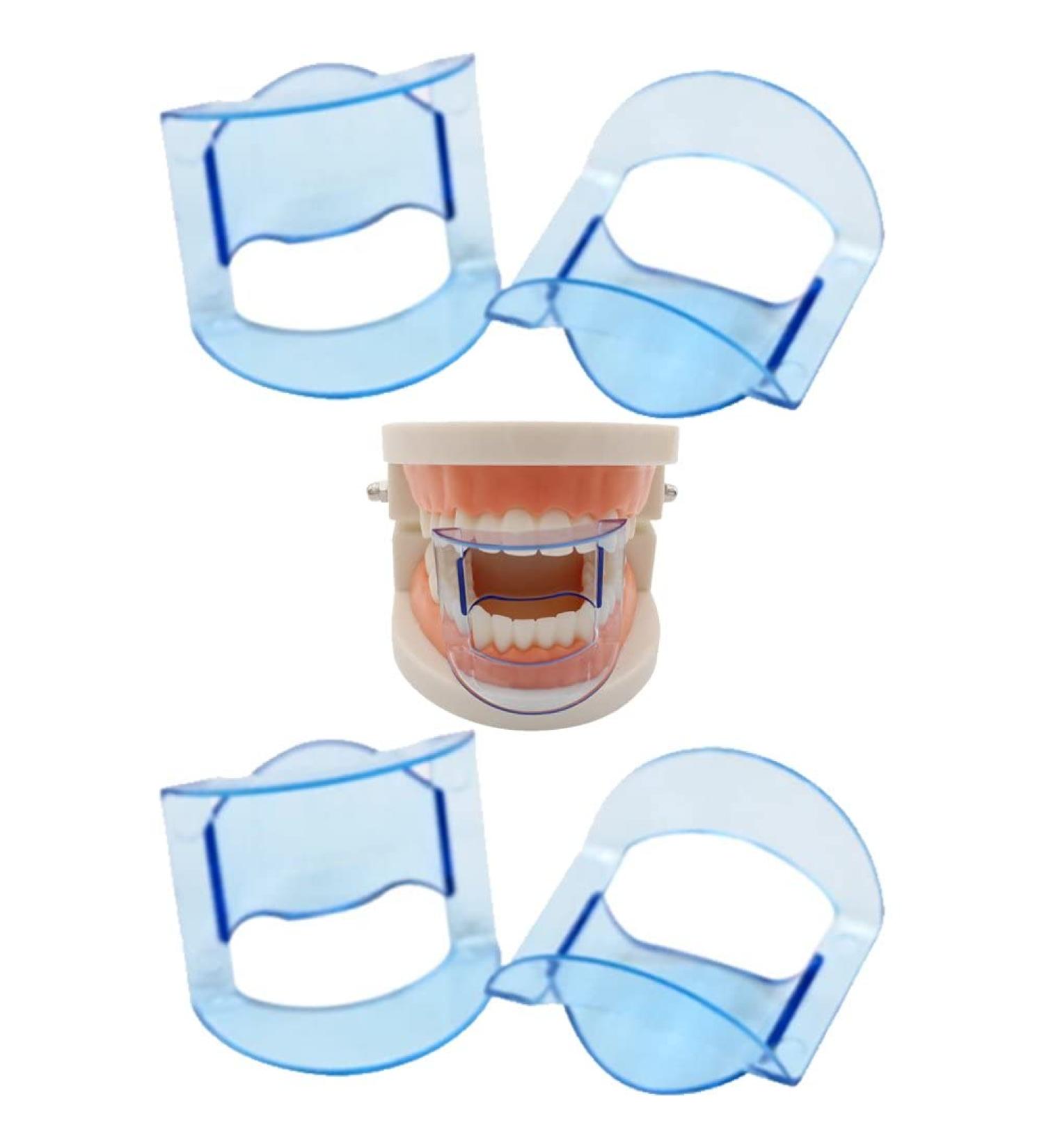 Baokuan 5pcs Dental Mouth Retractor & Tube Expander Oral Care Tool for Clinics & Home Use - Blue - Buy Online on GoSupps.com