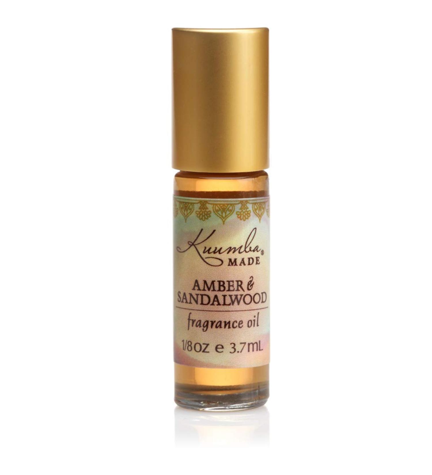 Kuumba Made Amber & Sandalwood Fragrance Oil Roll-On .125 Oz / 3.7 ml (1-Unit)