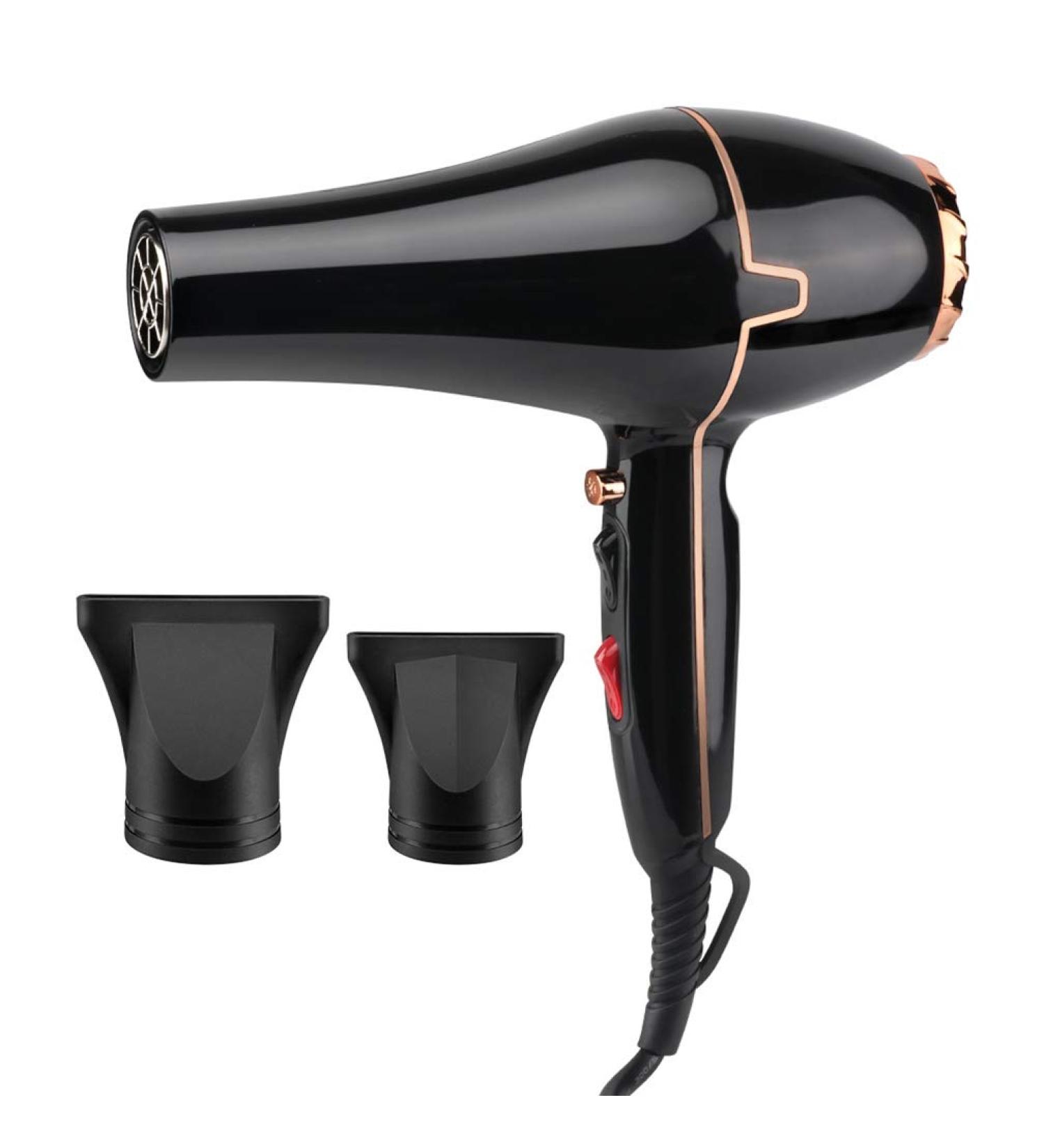 Professional Hair Dryer Ionic Hairdryer 1600W Hair Dryer for Women 2 Speed 3 Heat Settings and Cool Shot Button with 2 Nozzles Negative Ion and Constant Temperature for a Frizz Free Shine Hair Care - Buy Online on GoSupps.com