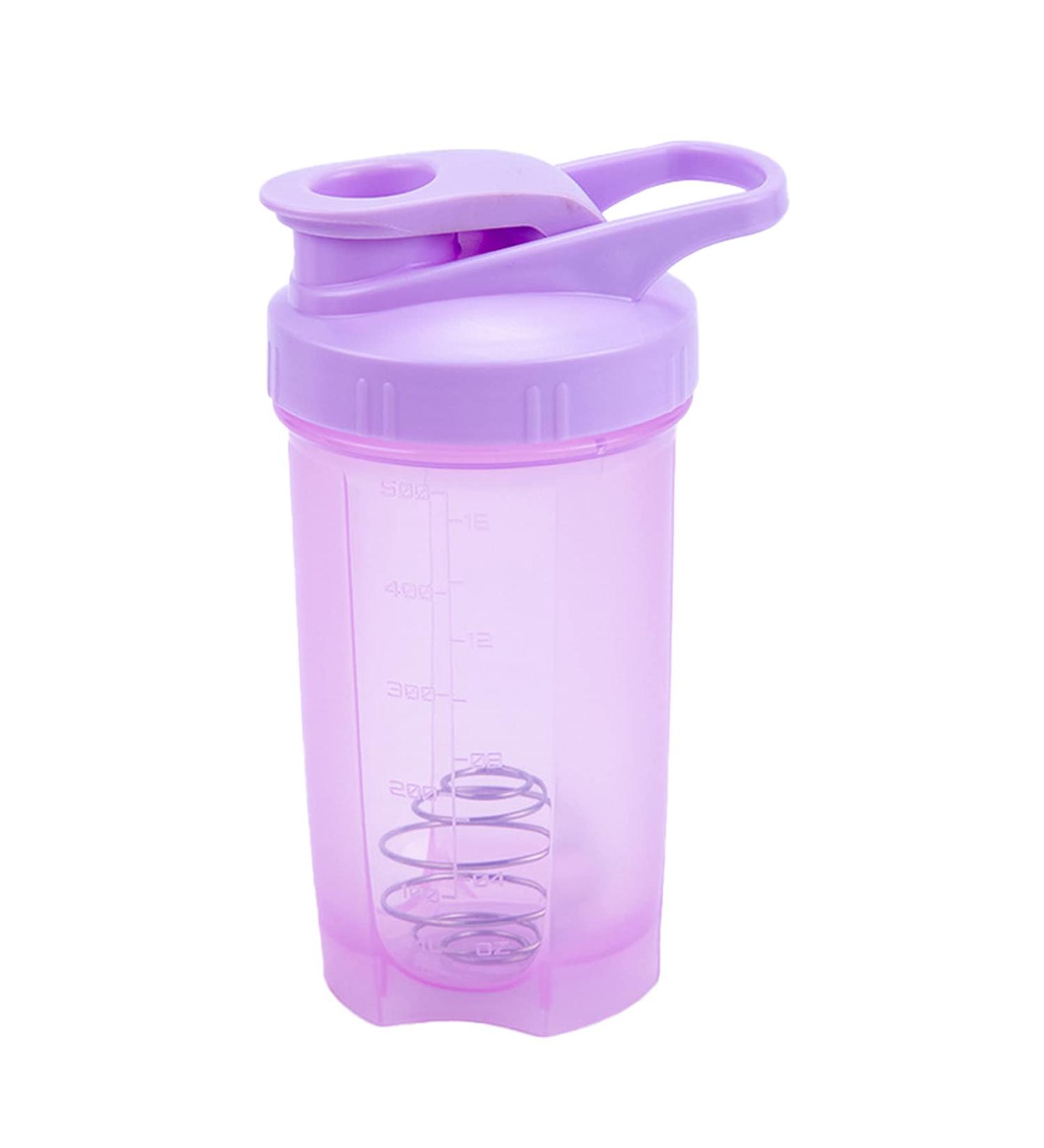 Bouteille d'eau de Shaker 500ml avec Boule de Shaker preuve de fuites prot ine Bouteille de Bouteille d'entra nement de la Bouteille de Boisson pour l'int rieur ext rieur Pourpre - Buy Online on GoSupps.com