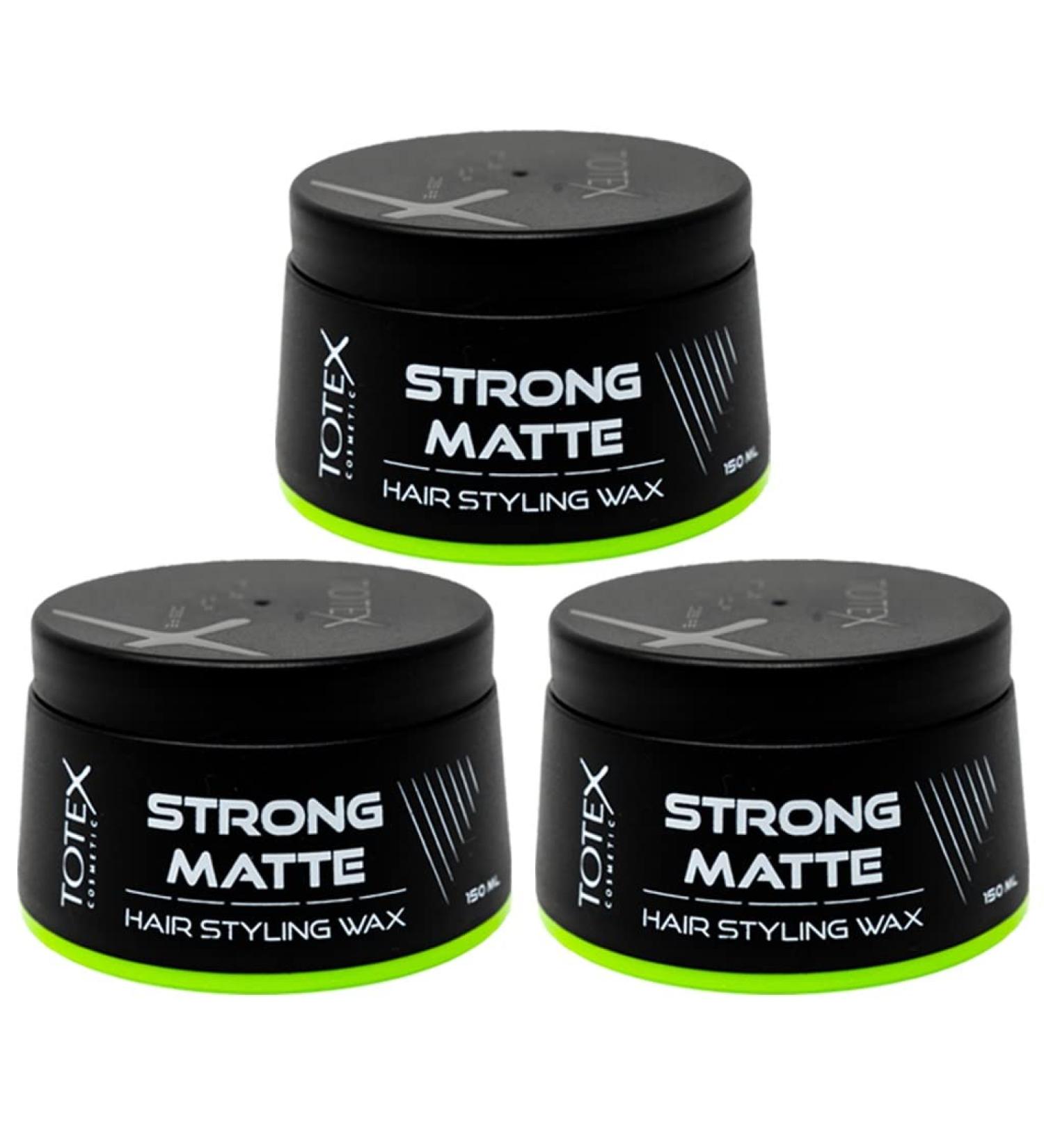 Totex Stark Matt Hair Styling Wax 150ml - Super Matte Effect for Natural Hair Look | Maximum Control | Professional 3-Pack - Buy Online on GoSupps.com