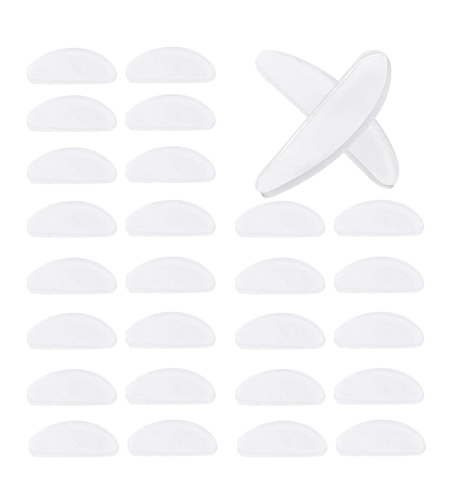 Novara 18 Pairs Silicone Anti-Slip Nose Pads for Glasses & Sunglasses - Transparent 1.5mm | International Shipping - Buy Online on GoSupps.com