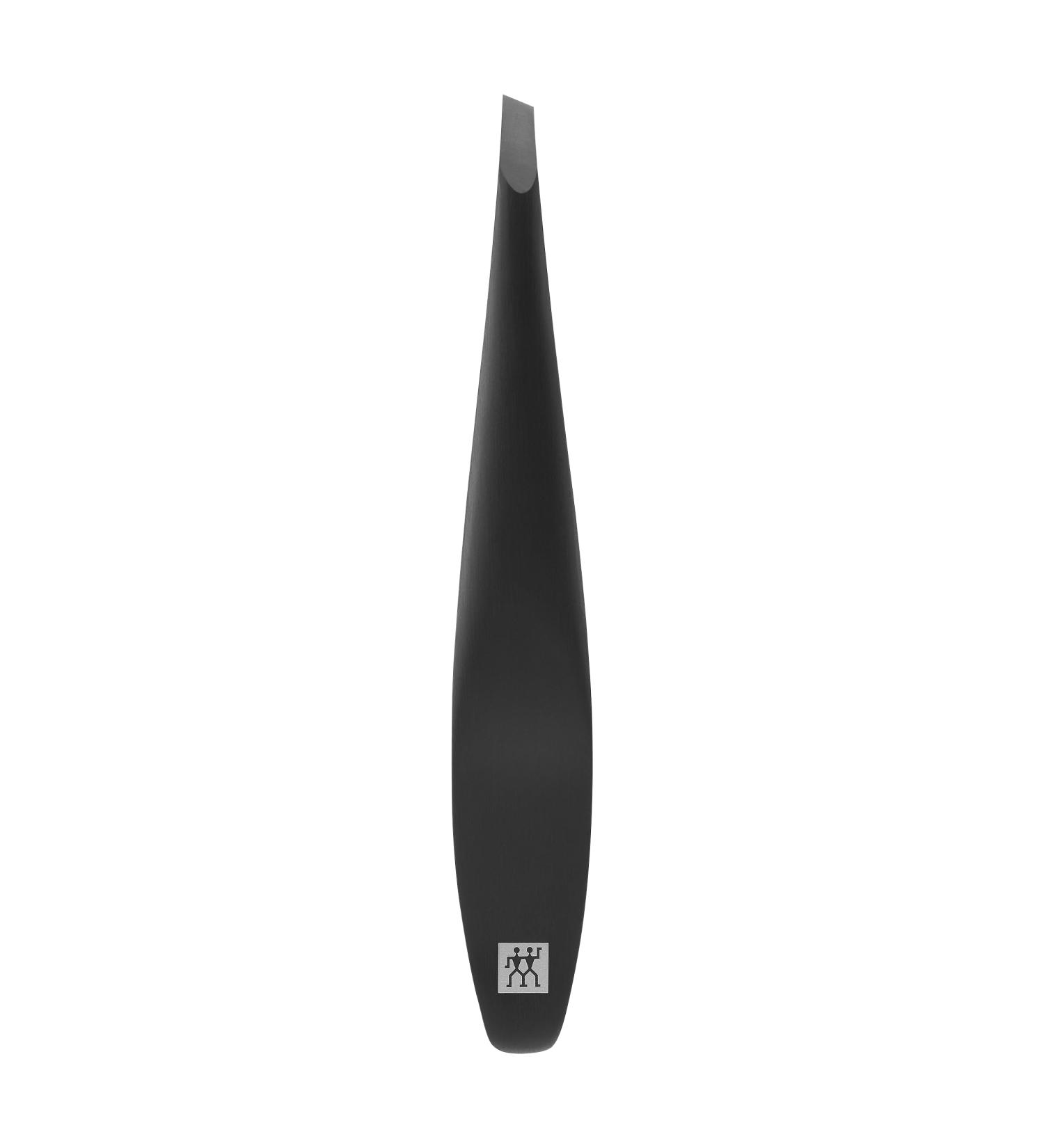 ZWILLING Professional Stainless Steel Eyebrow Tweezers | Premium Bevelled Hair Plucker in Carbon Matt Black - Precision Beauty Tool for Flawless Grooming - Buy Online on GoSupps.com