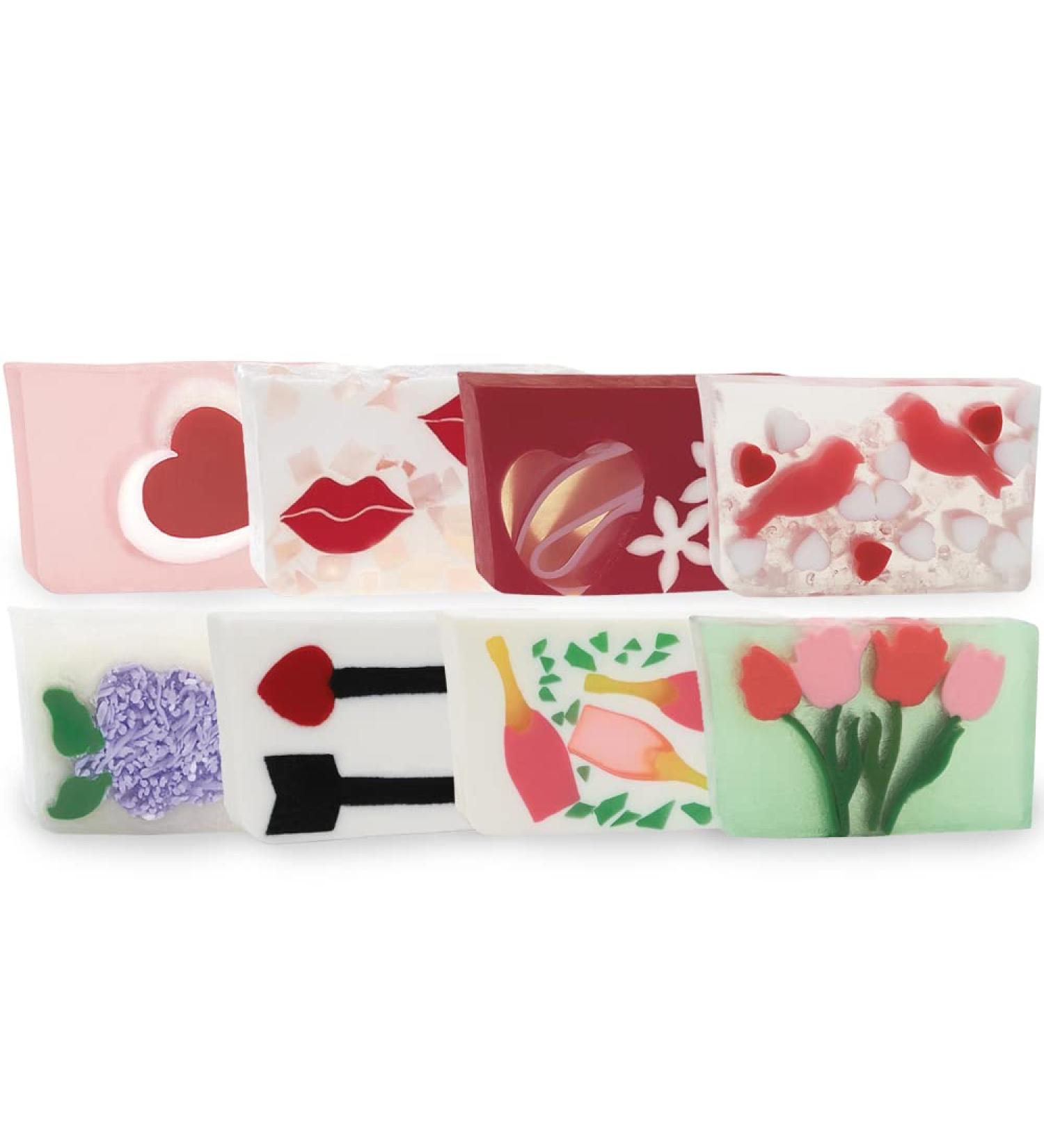 Primal Elements Valentine s Day Assorted Soap Set (Pack of 8) - Luxury 100g Soaps for a Romantic Gift - Buy Online on GoSupps.com