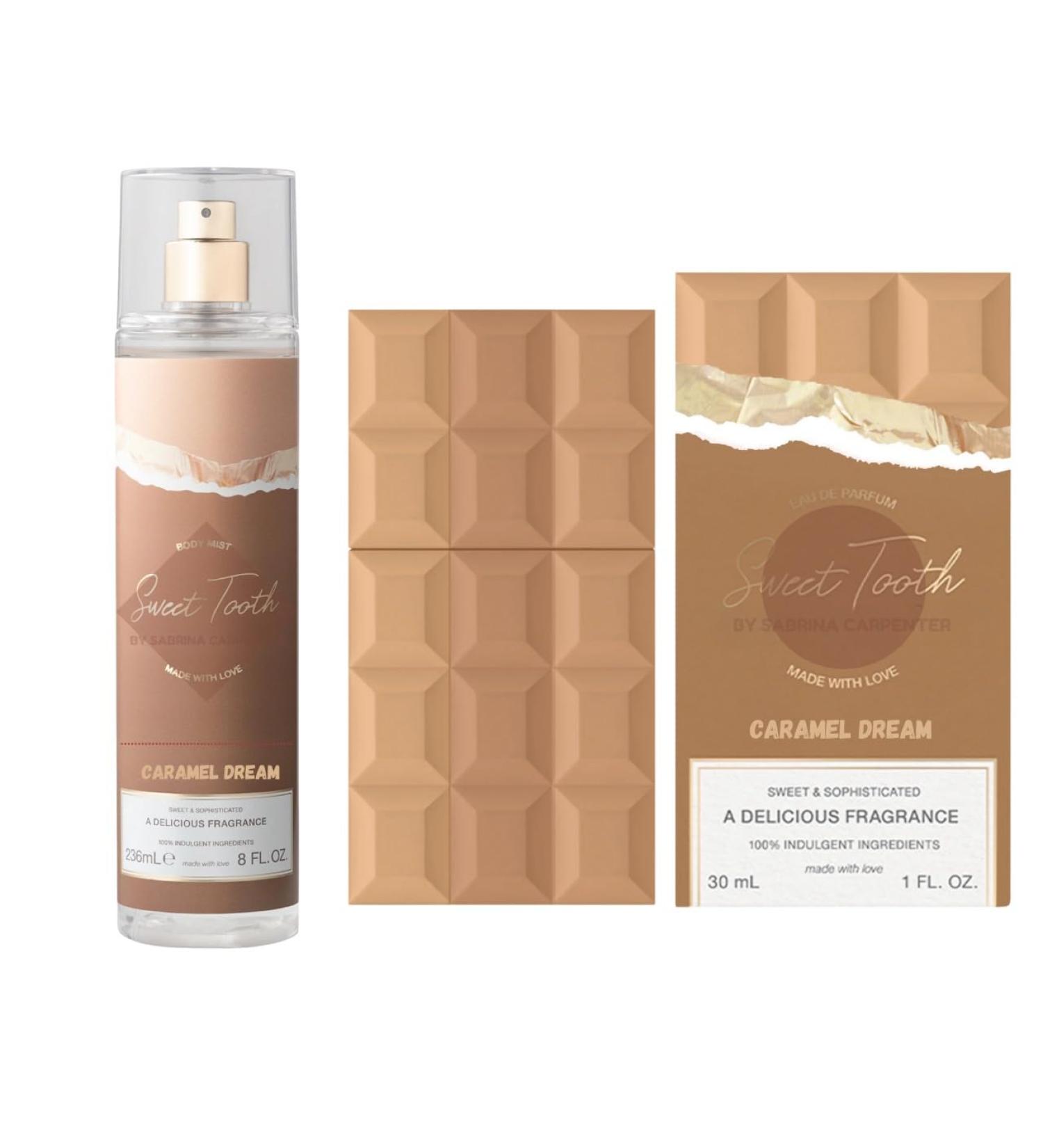  Sabrina Carpenter Sweet Tooth Caramel Dream Women's Fragrance Combo: Eau de Parfum 1oz & Body Spray 8oz - Buy Online on GoSupps.com