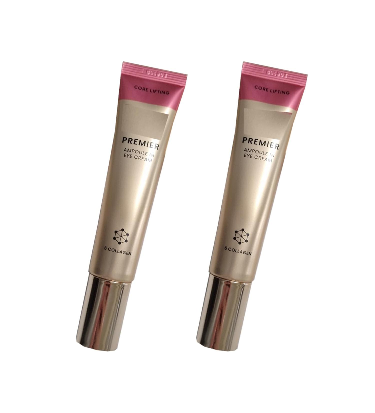 Deep Hydration & Brightening Korean eye cream for PREMIER AMPOULE IN EYE CREAM Season 12 (1.35 fl.oz. X 2ea) blue