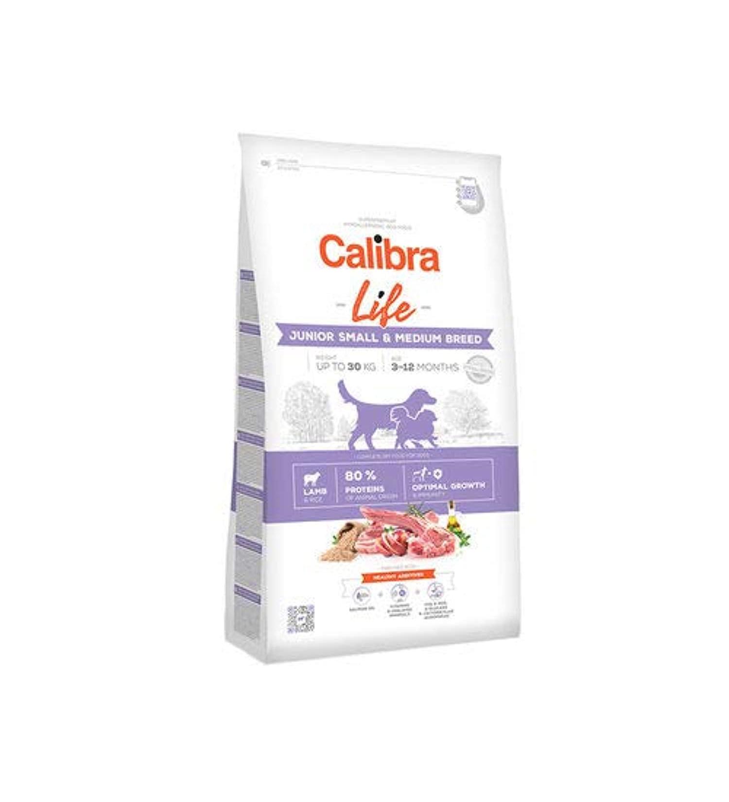 CALIBRA Dog Life Junior Small&Medium Breed Cordero 2,5KG