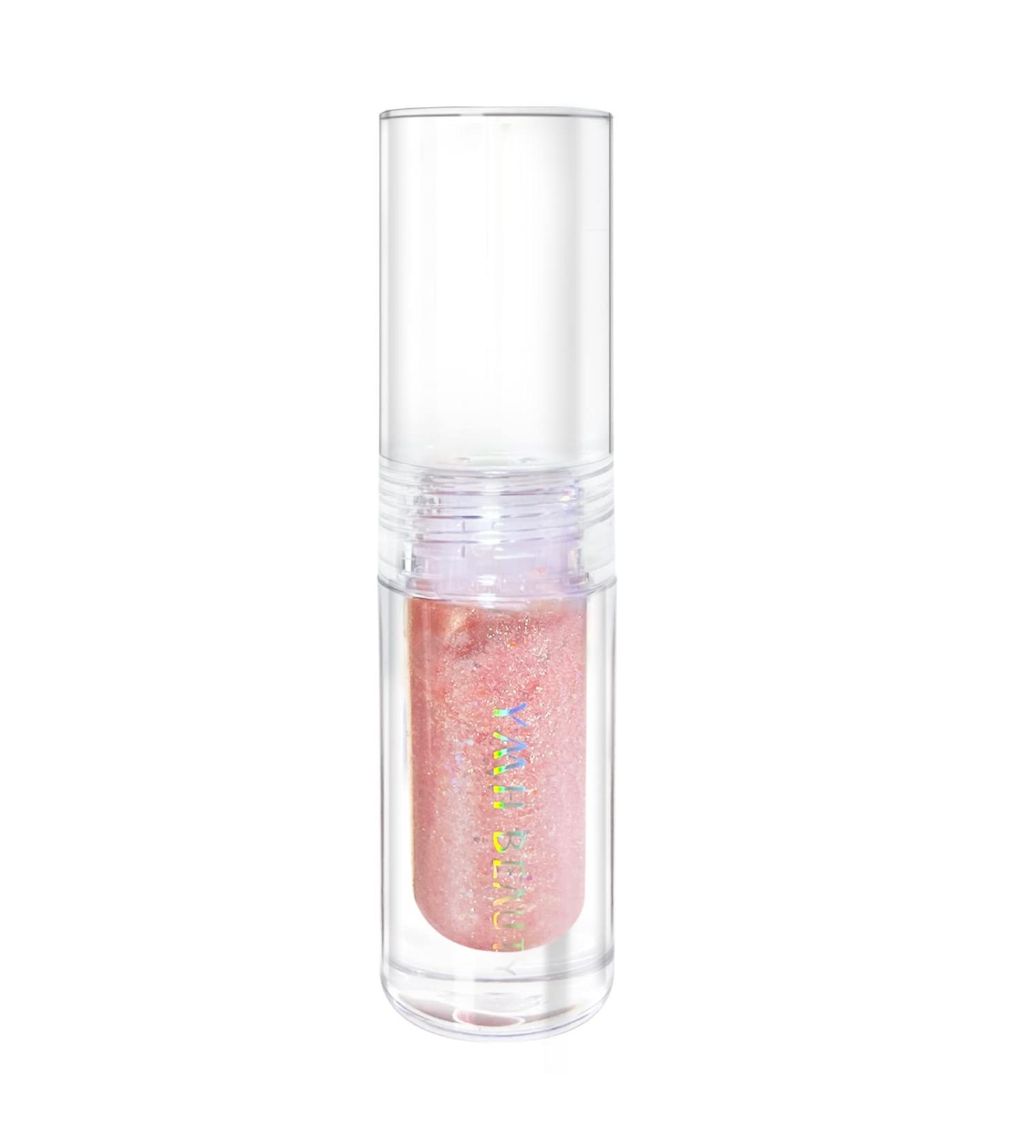 YMH BEAUTE Liquid Glitter Eyeshadow - Pigmented, Long Lasting, Quick Drying | Holographic Pink Gold Shimmer Peal 02 - Buy Online on GoSupps.com