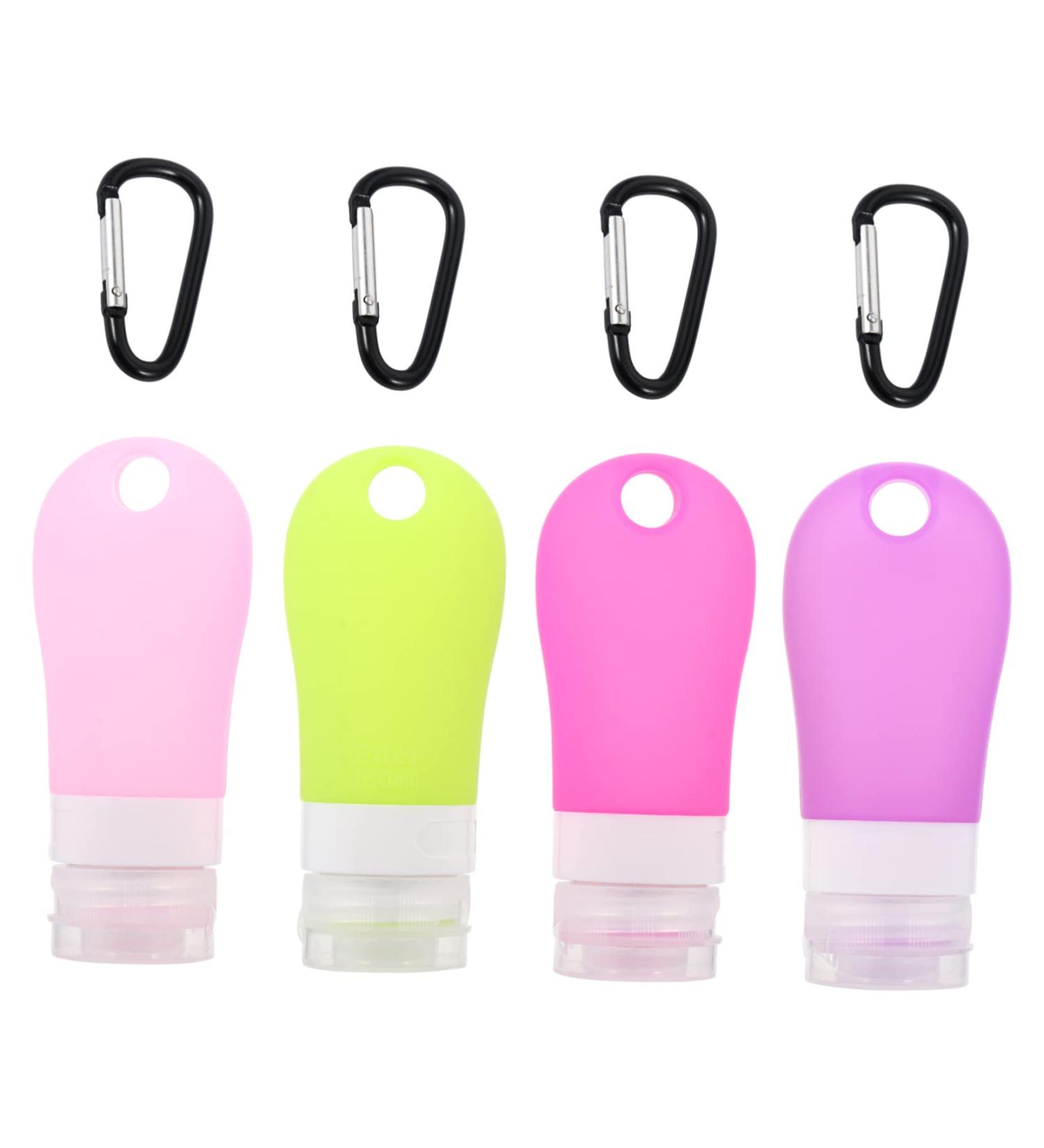 minkissy Aboard Buckle Bottling Squeeze Dispenser Silicone Bottle Refillable Bottle Containers with Hook Emulsion Bottle Storage Bottle Empty Bottle Set Bottle Travel Silica Gel - Buy Online on GoSupps.com