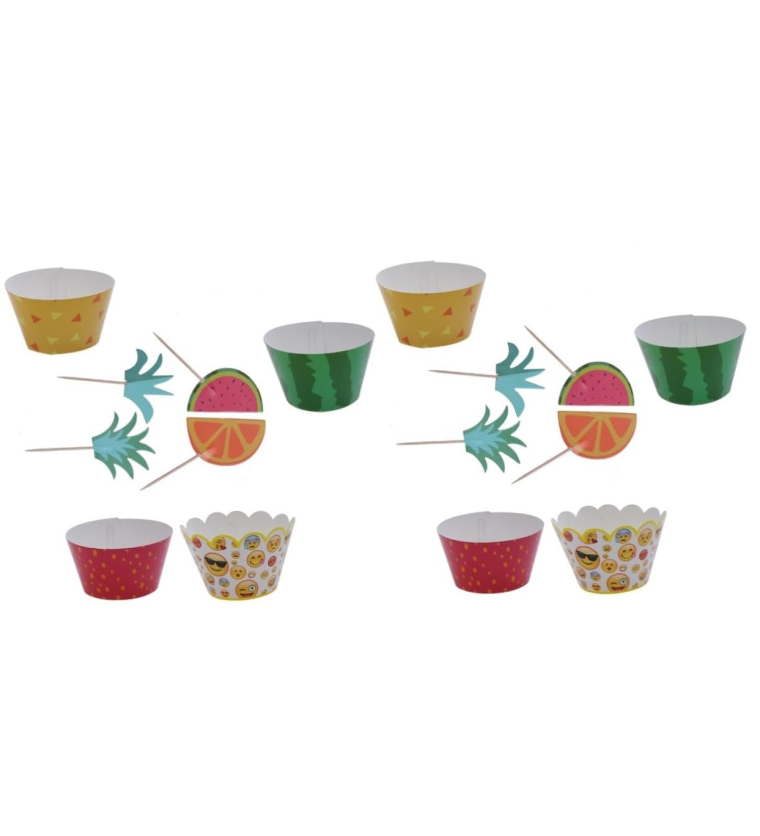HOMSFOU 48 Pcs Hawaiian Themed Party Decorations Hawaii Themed Party Decorations Fruit Cupcake Toppers Cake Decoration for Kids Birthday Cake Decorations Kids Decor Hawaii Cupcake Toppper - Buy Online on GoSupps.com