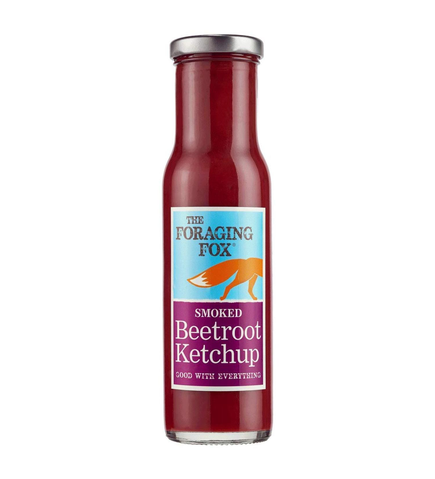 The Foraging Fox Smoked Beetroot Ketchup 9oz x 6 - Buy Online on GoSupps.com