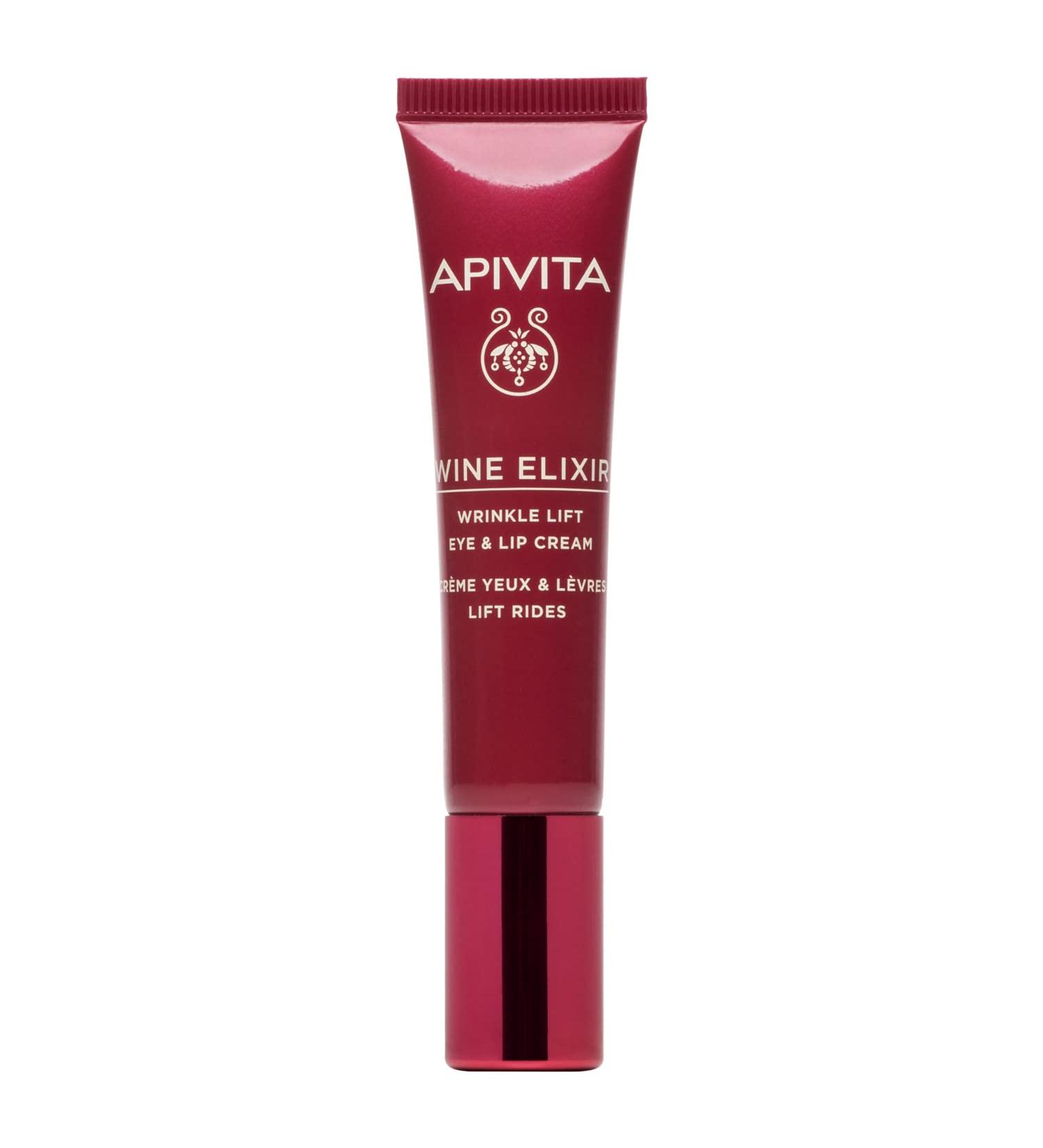 APIVITA Wine Elixir Wrinkle Lift Eye & Lip Cream 0.54 oz | Anti-Aging Treatment for Wrinkles and Dark Circles - Buy Online on GoSupps.com