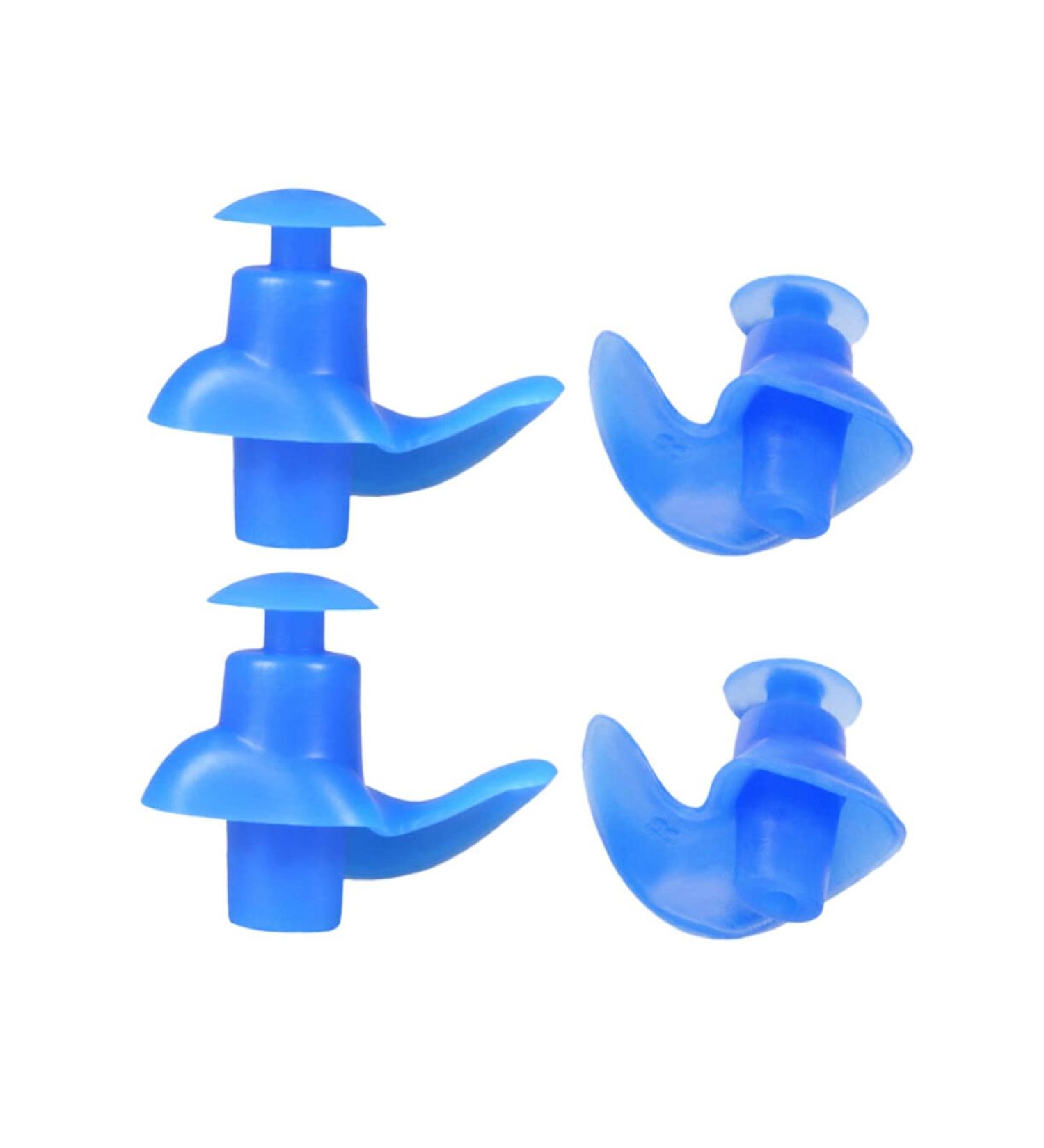 Garneck Silicone Swimming Earplugs & Nose Clip Set - Blue Mute 5 Pairs | Pool Accessories - Buy Online on GoSupps.com