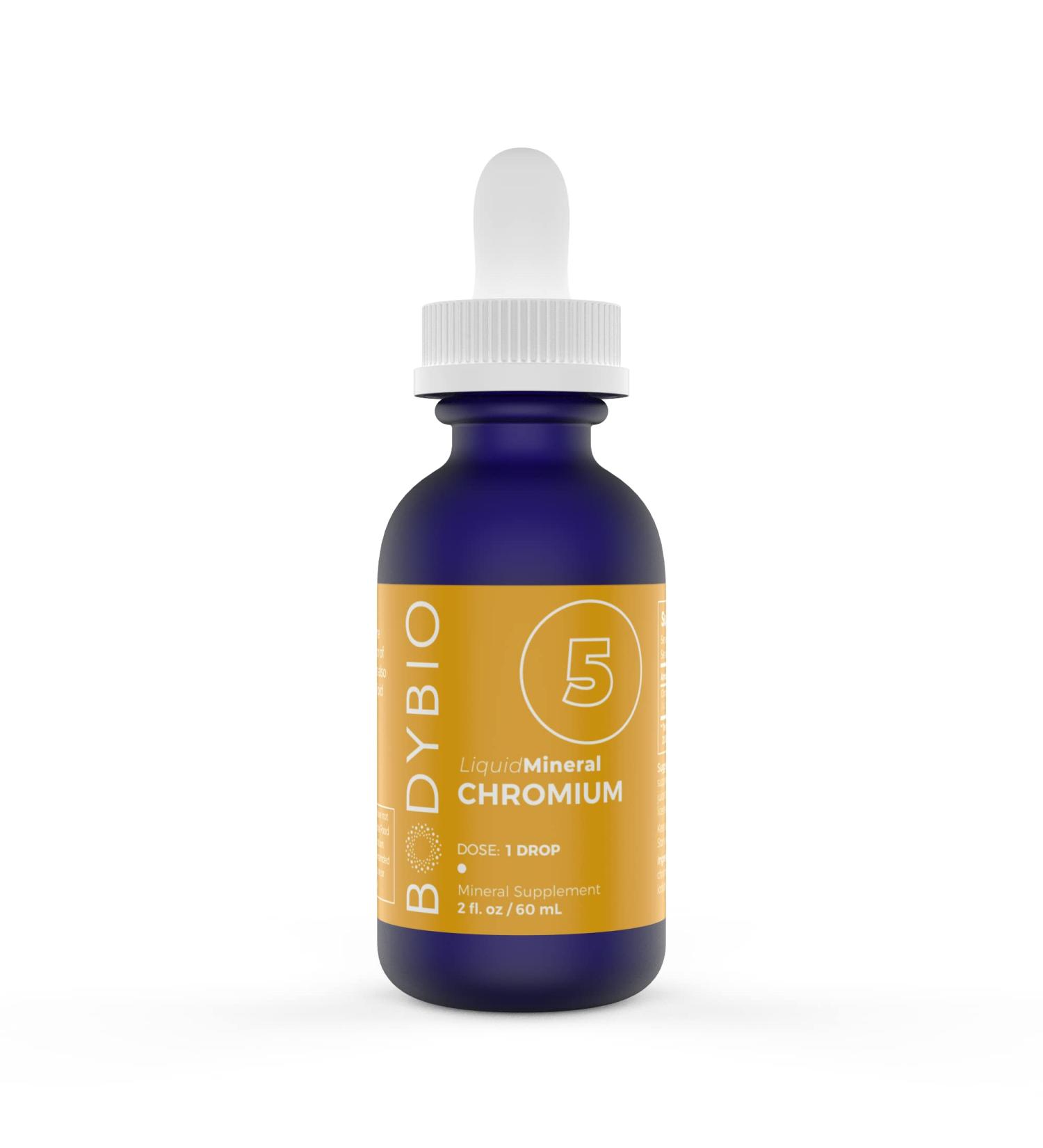 BodyBio Liquid Chromium Supplement - Pure & Concentrated 2oz Bottle - Buy Online on GoSupps.com