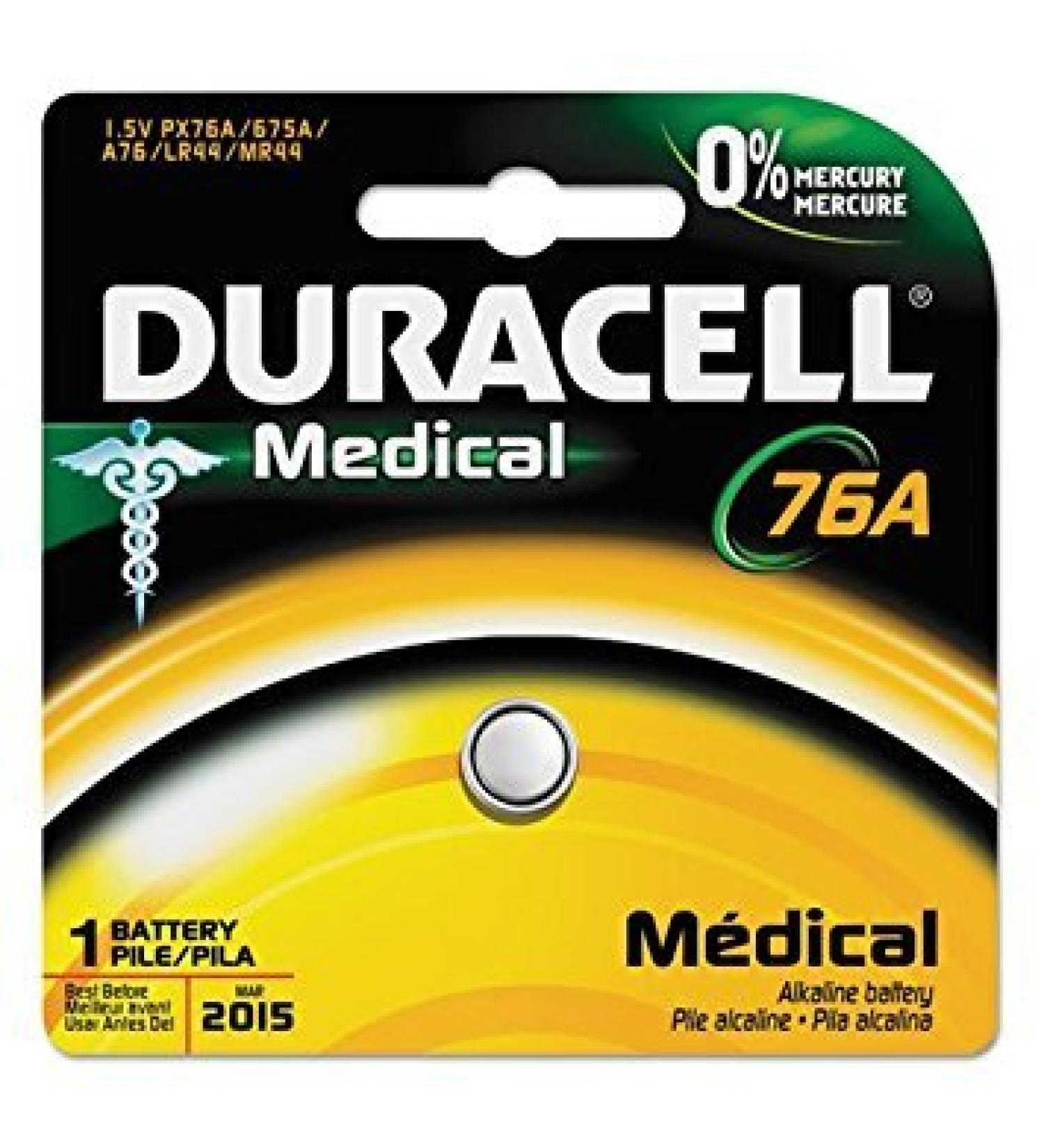 DURACELL Alkaline Medical Battery 76/675 1.5V 1/EA