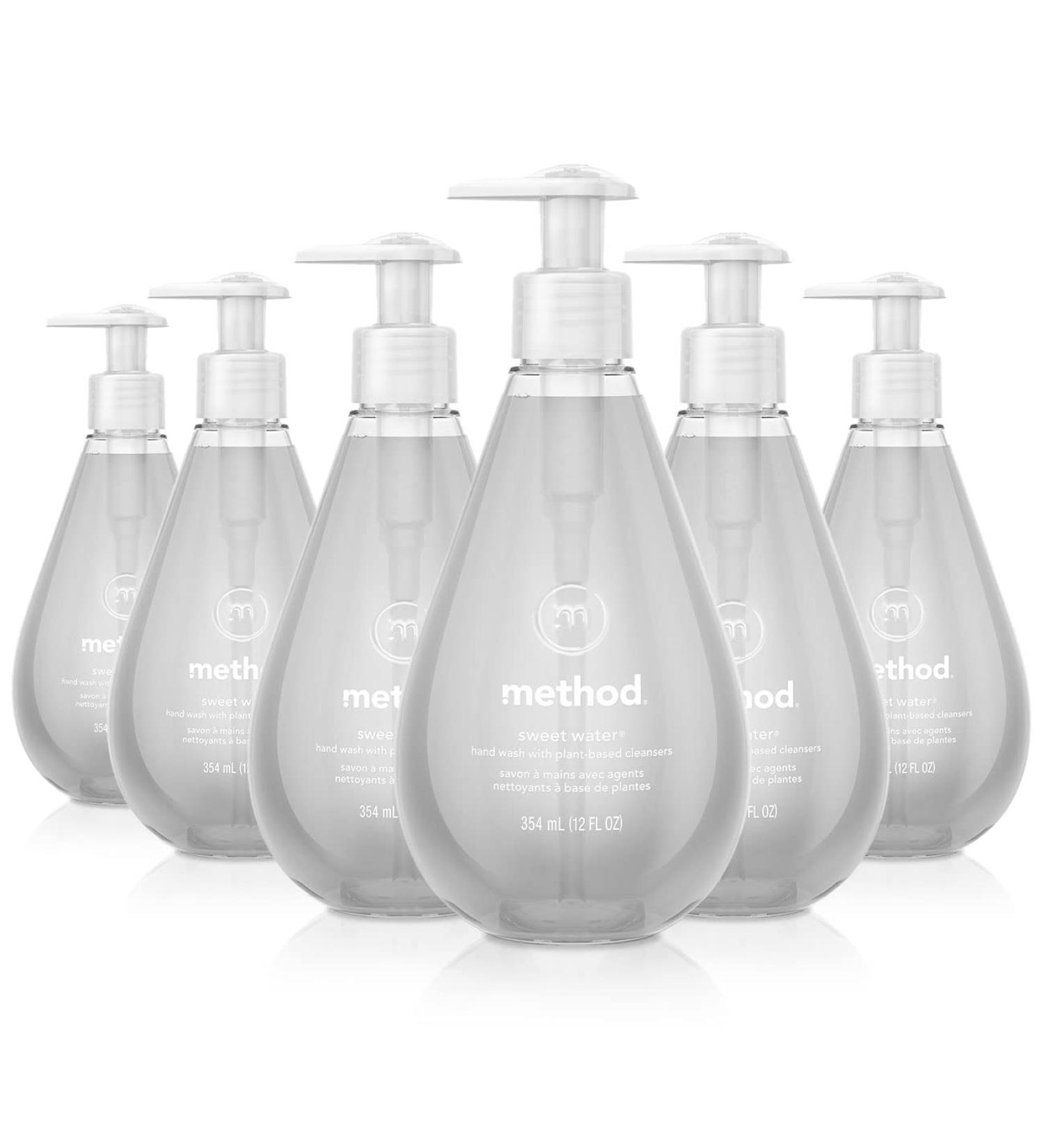 Method Gel Hand Soap Sweet Water Biodegradable Formula 12 fl oz - Pack of 6 - Buy Online on GoSupps.com