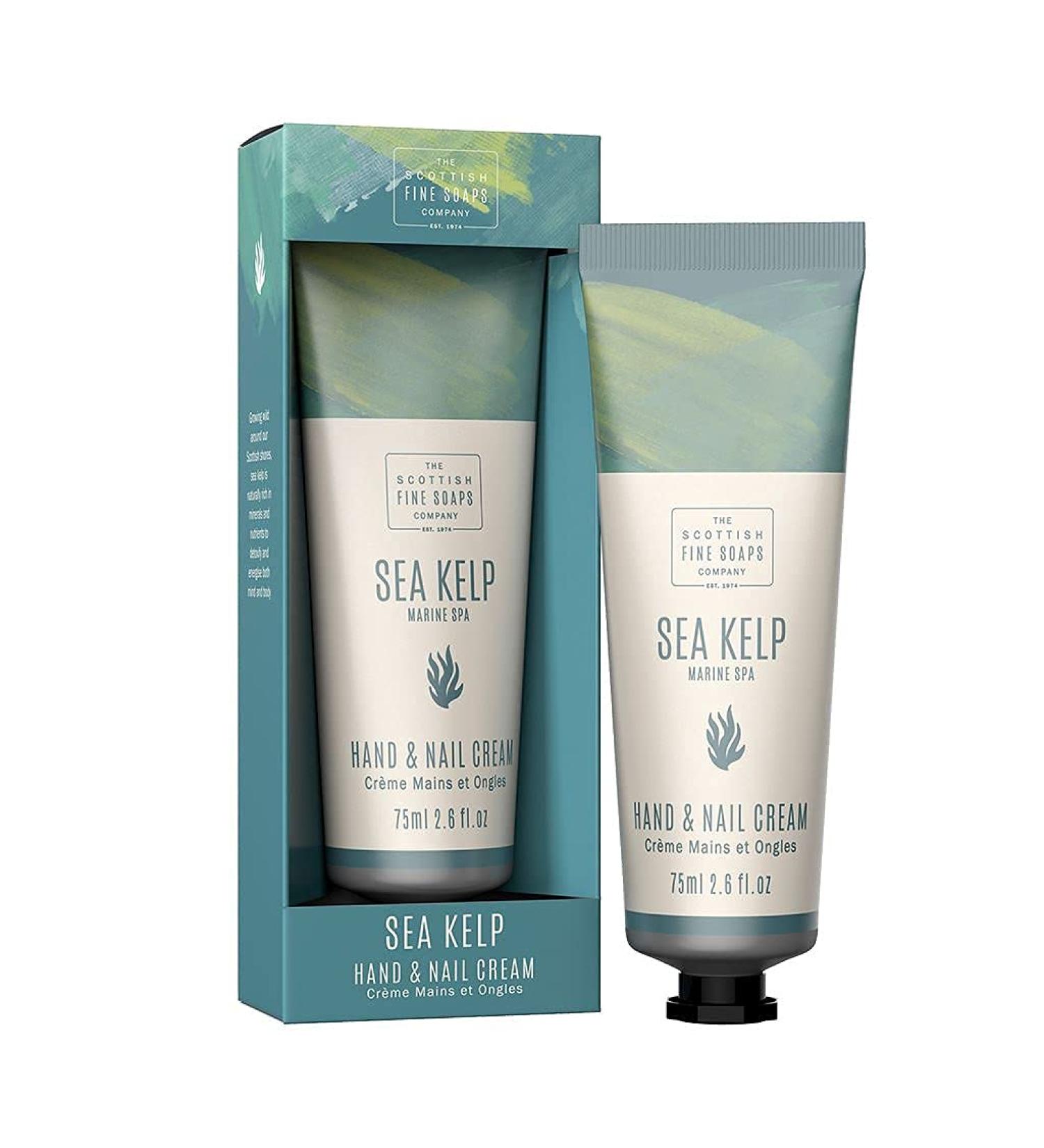 Scottish Fine Soaps - Marine Spa Sea Kelp Moisturising Hand and Nail Cream - With Shea Butter - Sensitive Formula - Vegan Friendly - 75ml - Buy Online on GoSupps.com