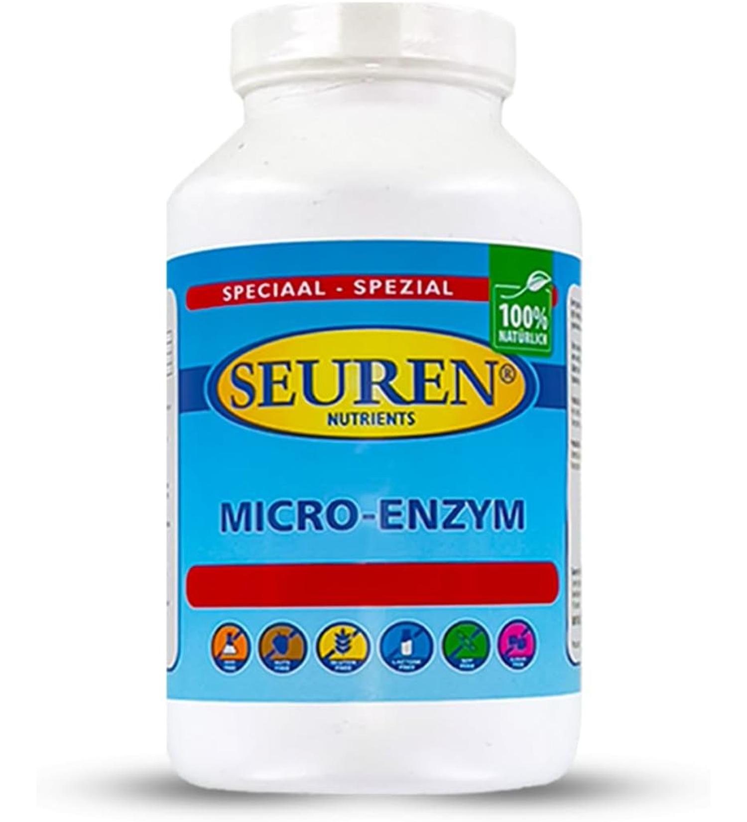 Seuren Nutrients Micro enzyme - Gastroke - resistan - Enzyme complex Multi-enzyme Gluten -free Lactose - free Sugar - 200 tablets - Buy Online on GoSupps.com