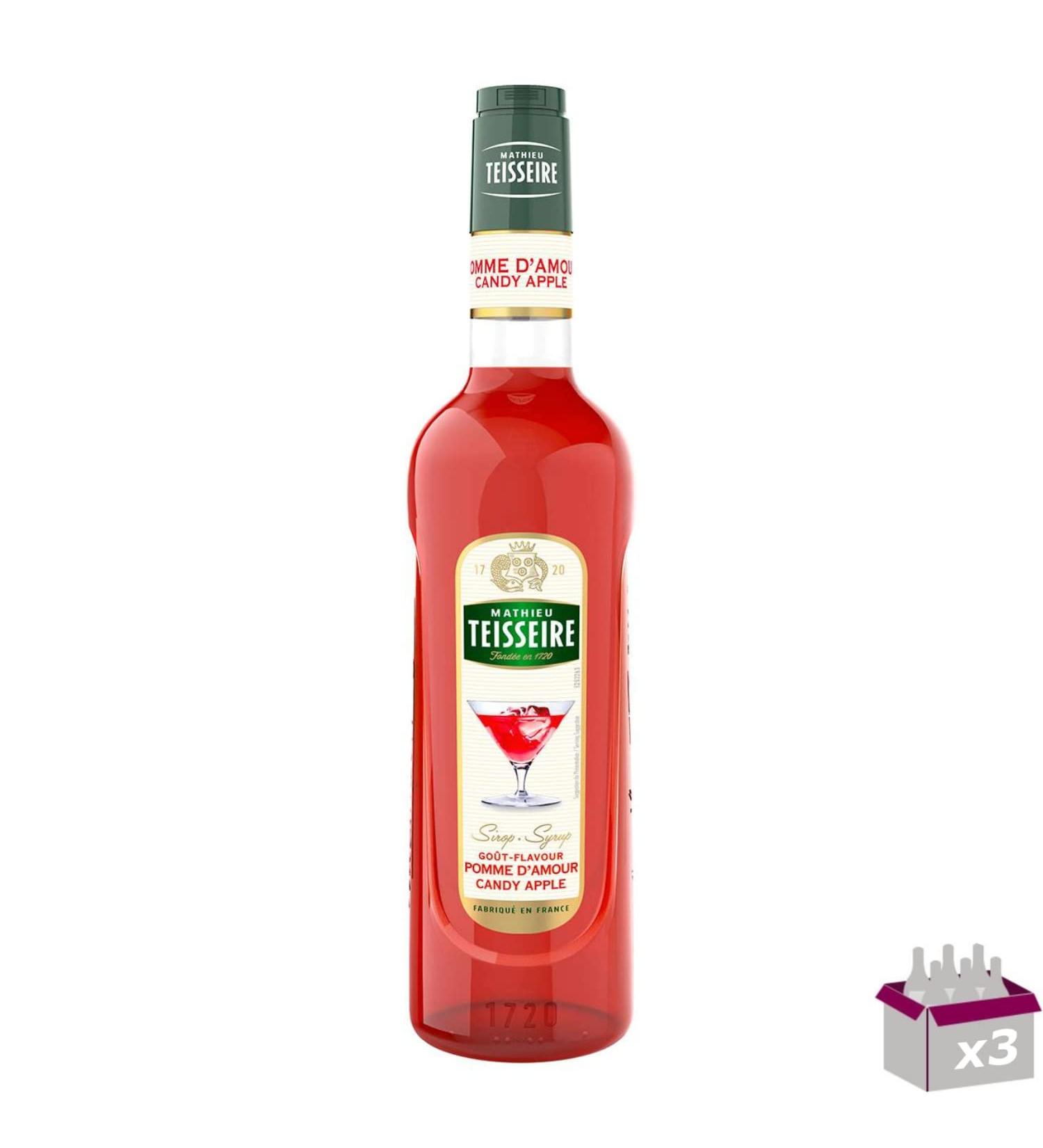 Teisseire Apple Love Syrup 70 ml Pack of 3