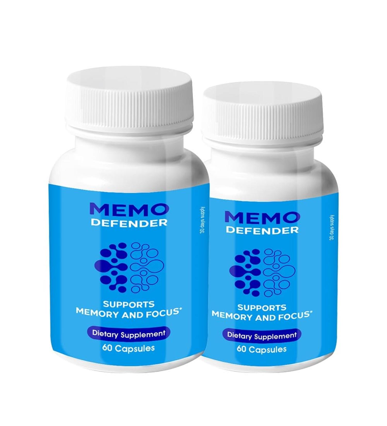 nutradash (2 Pack) Memo Defender Memo Defender Capsules Memo Defender Pills