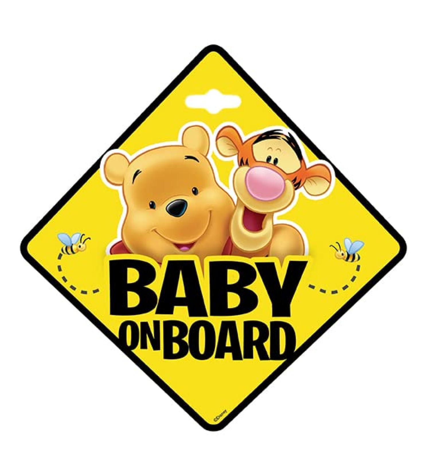 Disney Sign Baby ON Board - Winnie The Pooh - 9625