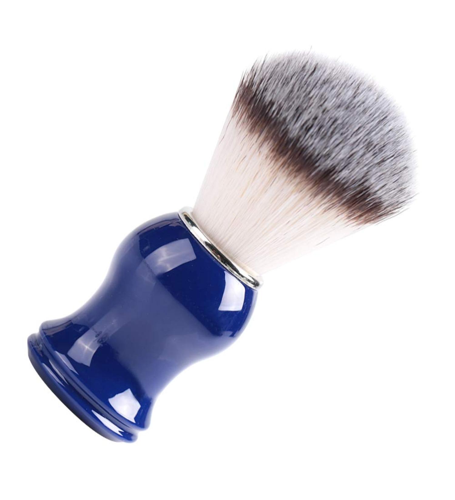 Brush Shave Brush Mustache Brush Aluminum Handle Men s Brush Beard Tool Hair Brush Hair Barber Salon Shaven Tool(1# Bristles+Blue) - Buy Online on GoSupps.com