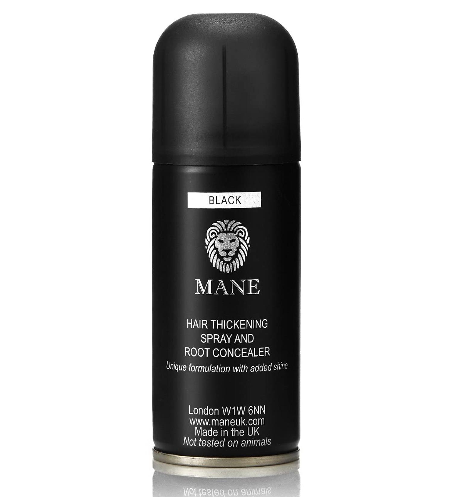 MANE Hair Thickening Fiber Spray (100 ml Black) 3.38 Fl Oz (Pack of 1) Black - Buy Online on GoSupps.com