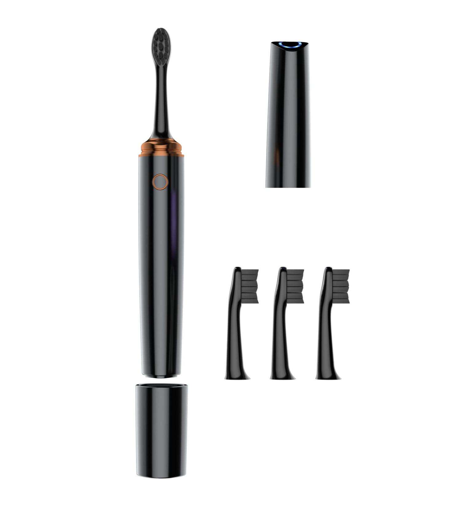 HOU 43000 RPM Vibration Electric Toothbrush Travel Kit - Premium Black Design for International Shipping - Buy Online on GoSupps.com