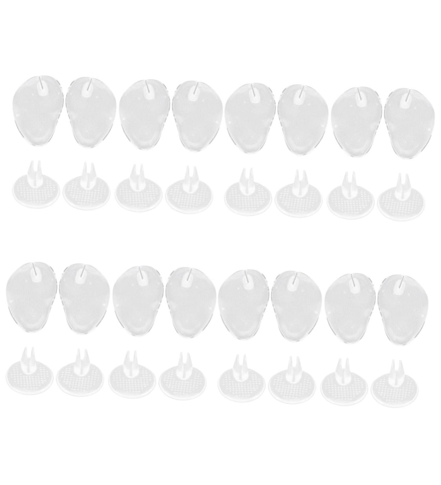 NOLITOY 16 Pairs Silicone Toe Pads & Cushions Clear Toe Protectors & Separators for Heels - Non-Slip Comfort for Happy Feet - International Shipping Available - Buy Online on GoSupps.com
