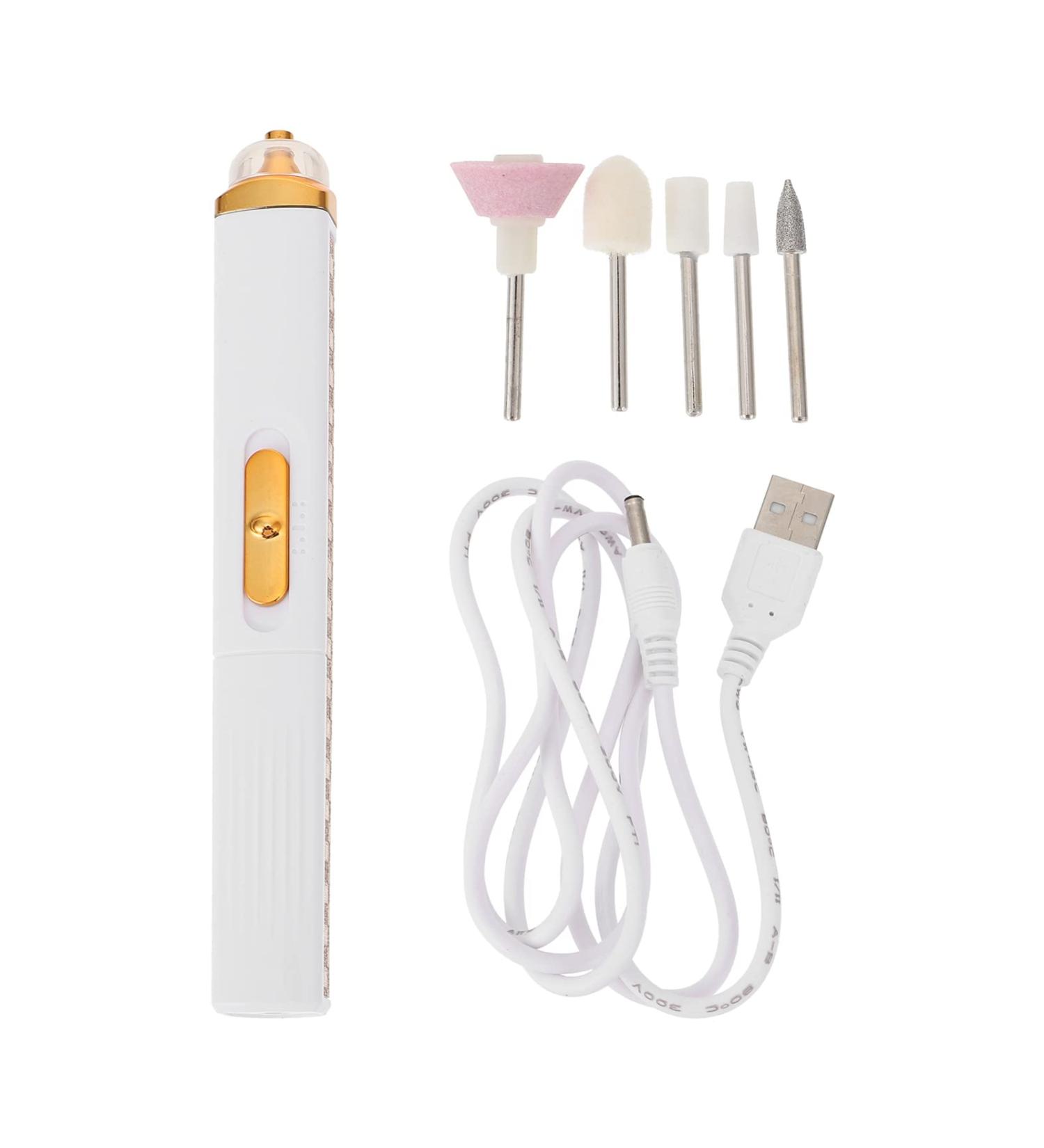 Ipetboom 1 Set Electric Grinder Drill for Nails Professional Nail Salon Supplies Nail Tools for Manicure Nail Filer Electric Kit De Manicura Nail Shaper Cordless Trimmer Abs White Charge - Buy Online on GoSupps.com